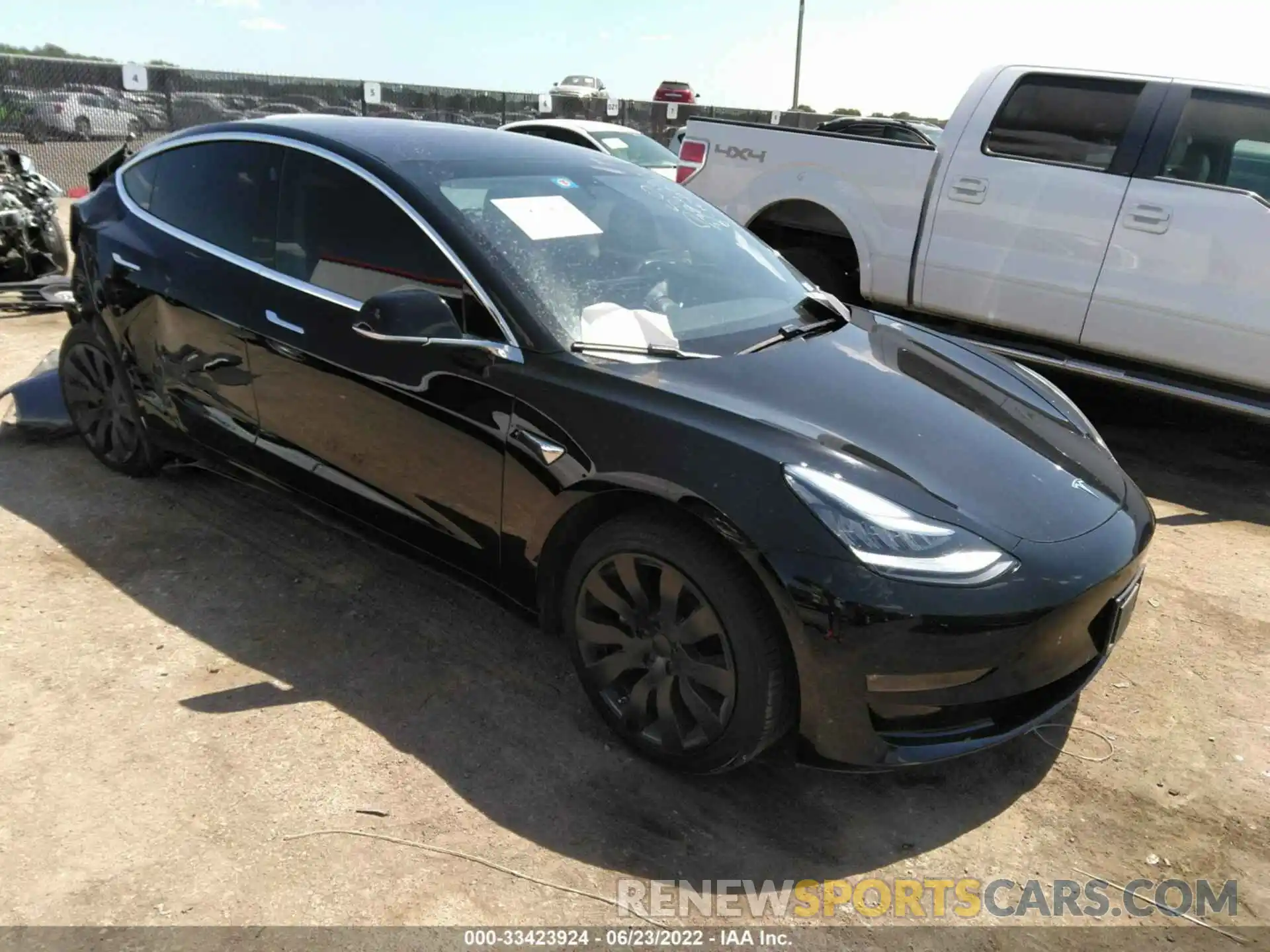 1 Photograph of a damaged car 5YJ3E1EA2KF313299 TESLA MODEL 3 2019