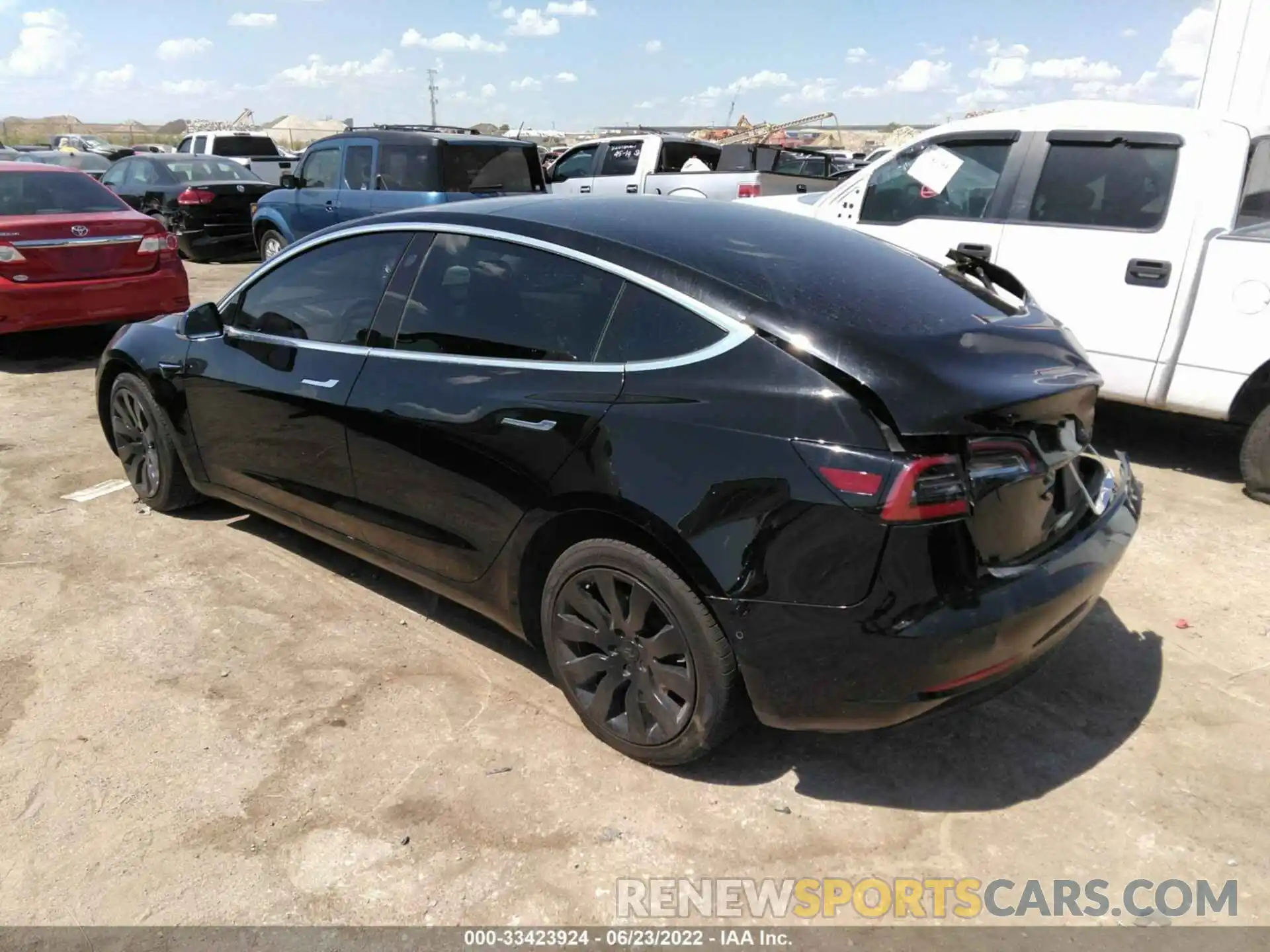 3 Photograph of a damaged car 5YJ3E1EA2KF313299 TESLA MODEL 3 2019