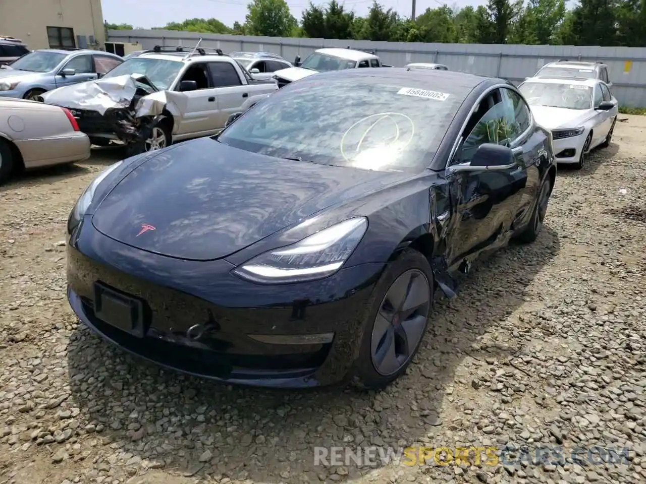 2 Фотография поврежденного автомобиля 5YJ3E1EA2KF313464 TESLA MODEL 3 2019