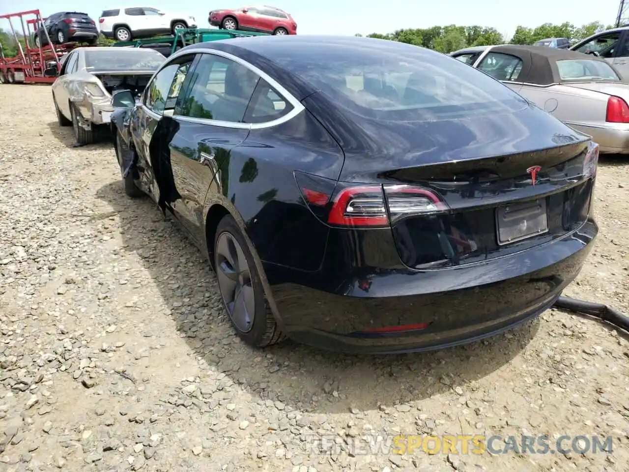 3 Photograph of a damaged car 5YJ3E1EA2KF313464 TESLA MODEL 3 2019