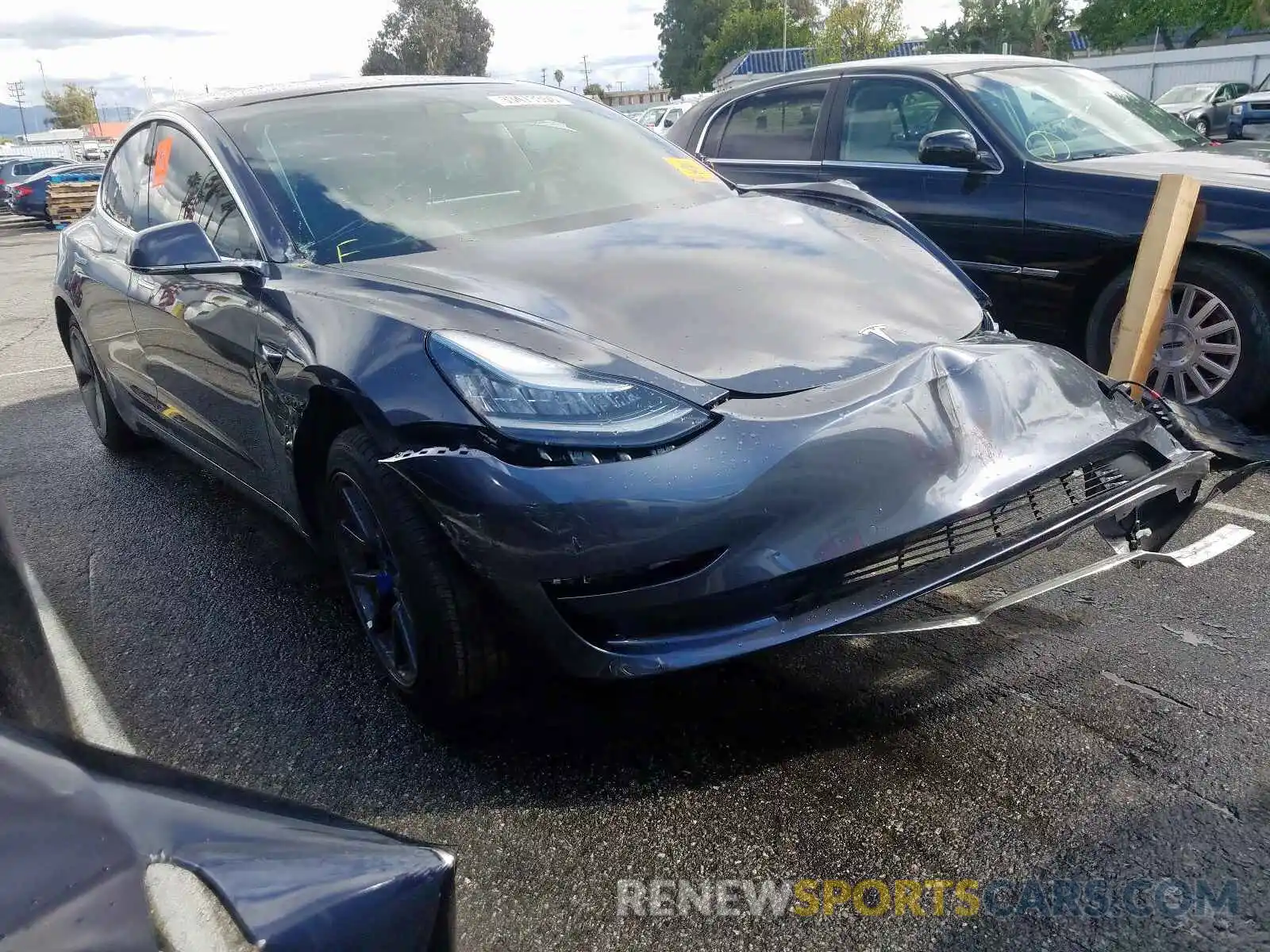 1 Photograph of a damaged car 5YJ3E1EA2KF313660 TESLA MODEL 3 2019