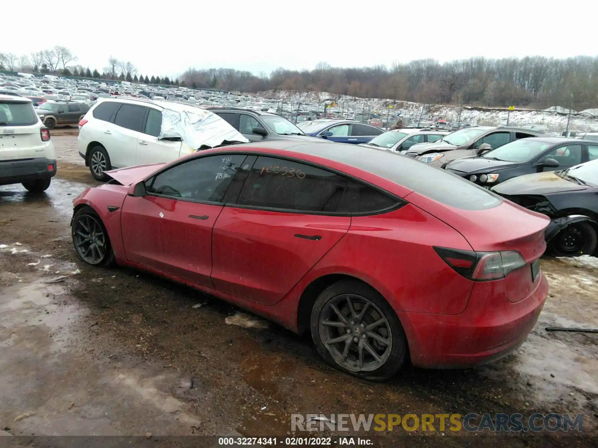 3 Photograph of a damaged car 5YJ3E1EA2KF314873 TESLA MODEL 3 2019