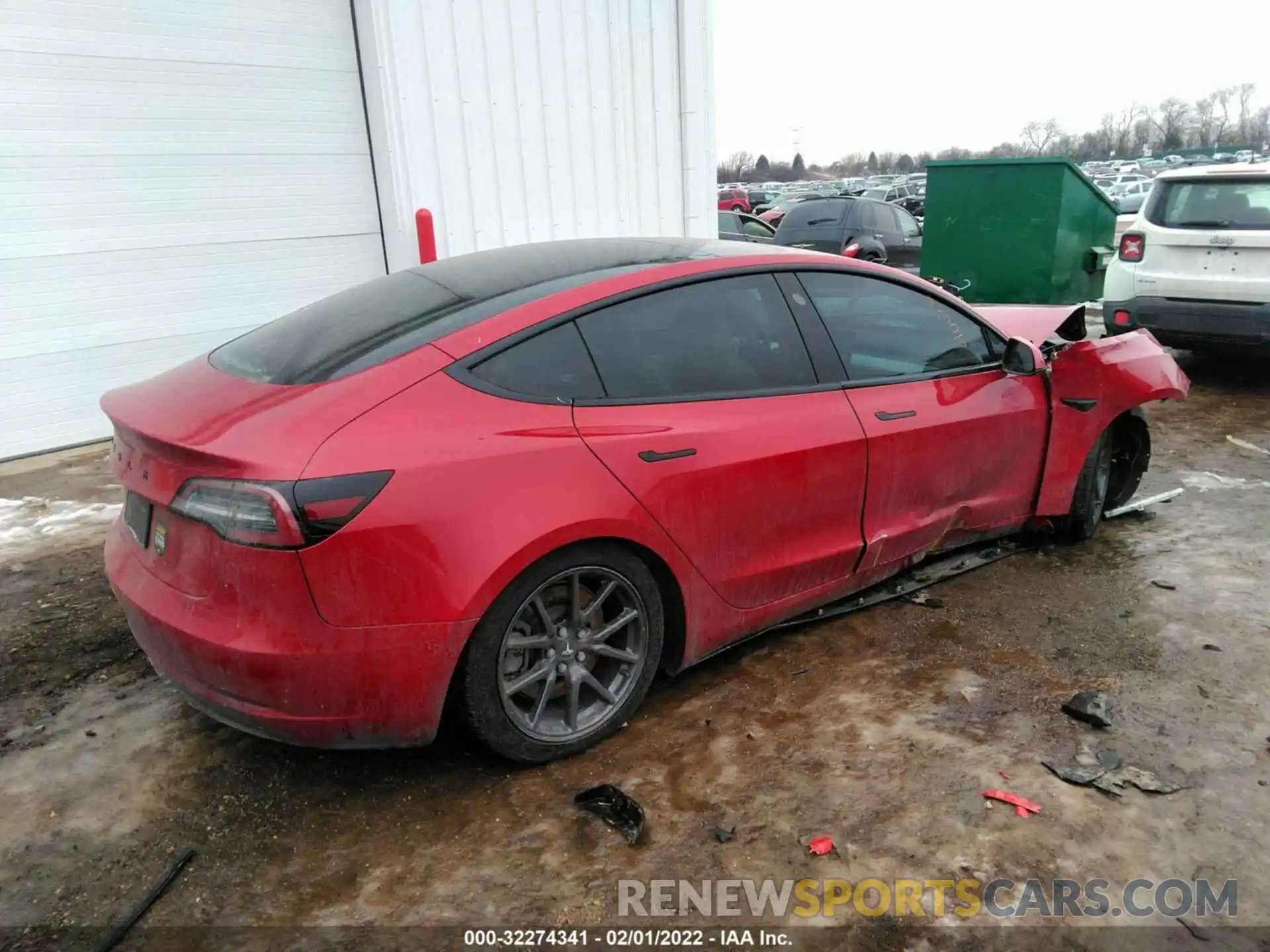 4 Фотография поврежденного автомобиля 5YJ3E1EA2KF314873 TESLA MODEL 3 2019