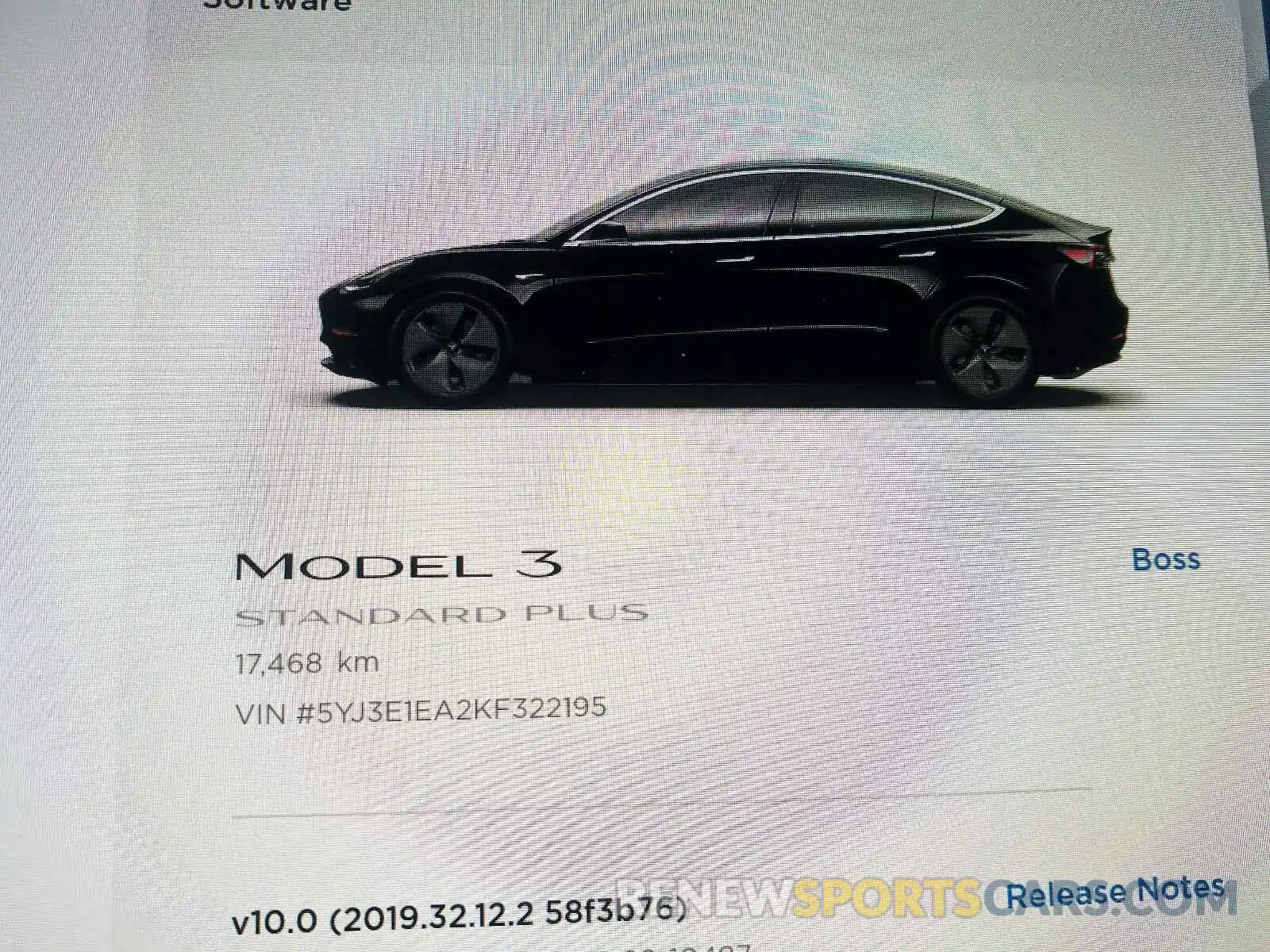 8 Photograph of a damaged car 5YJ3E1EA2KF322195 TESLA MODEL 3 2019