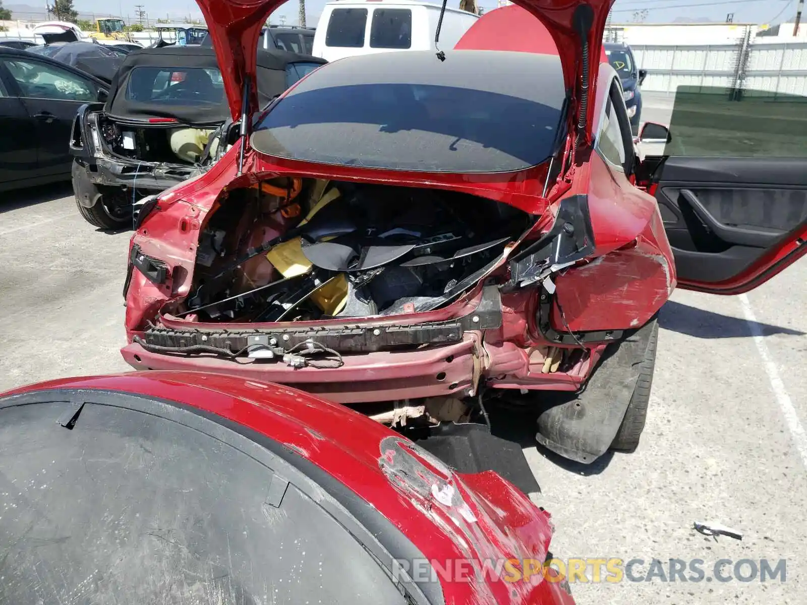 9 Photograph of a damaged car 5YJ3E1EA2KF324335 TESLA MODEL 3 2019