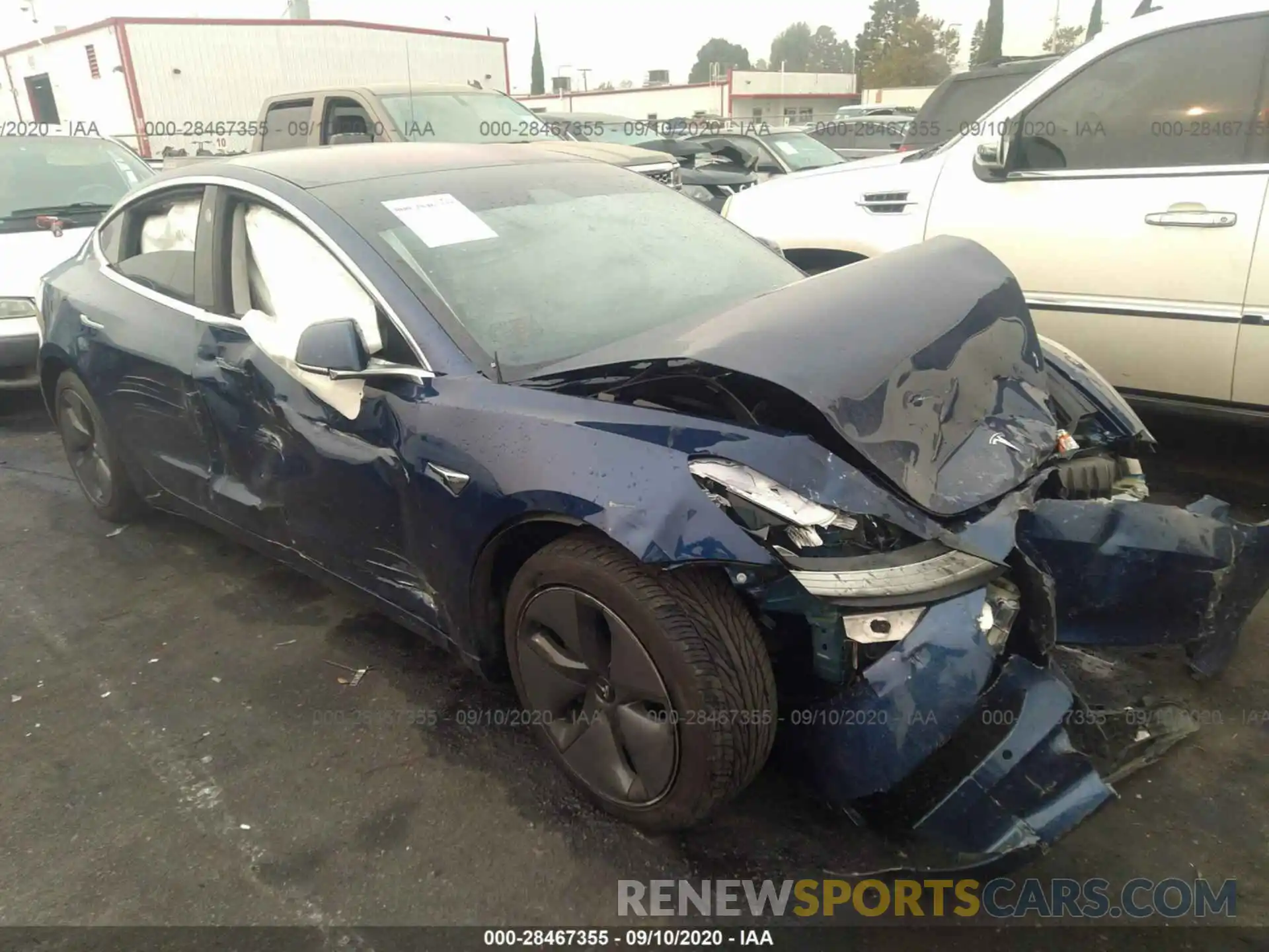 1 Photograph of a damaged car 5YJ3E1EA2KF324450 TESLA MODEL 3 2019