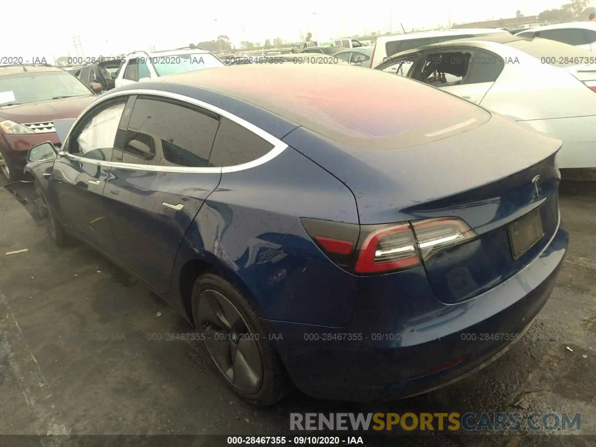 2 Photograph of a damaged car 5YJ3E1EA2KF324450 TESLA MODEL 3 2019