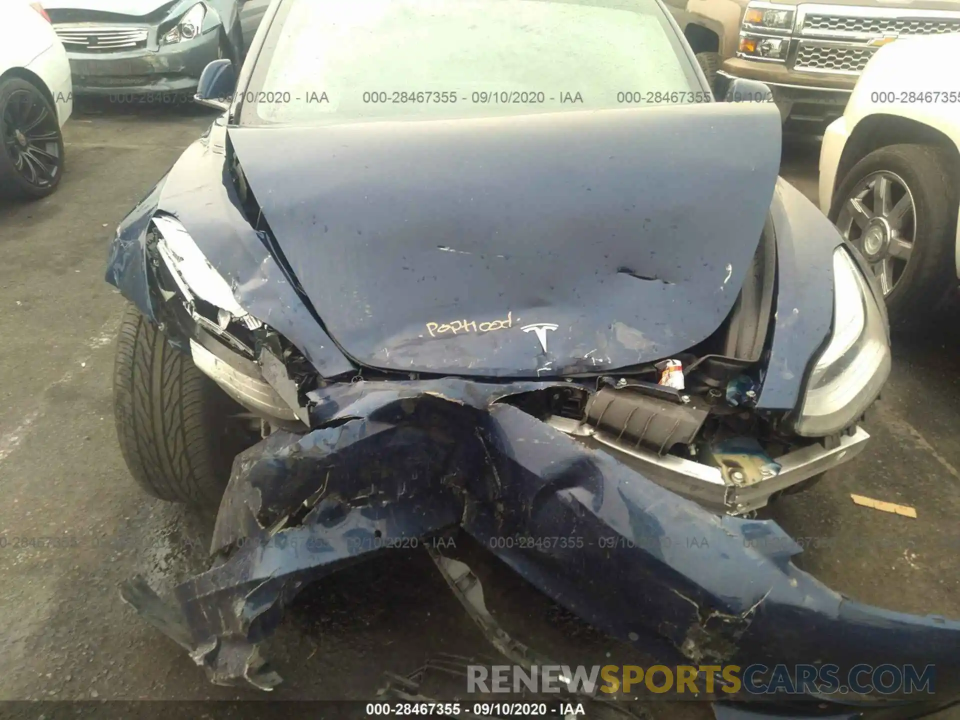 9 Photograph of a damaged car 5YJ3E1EA2KF324450 TESLA MODEL 3 2019