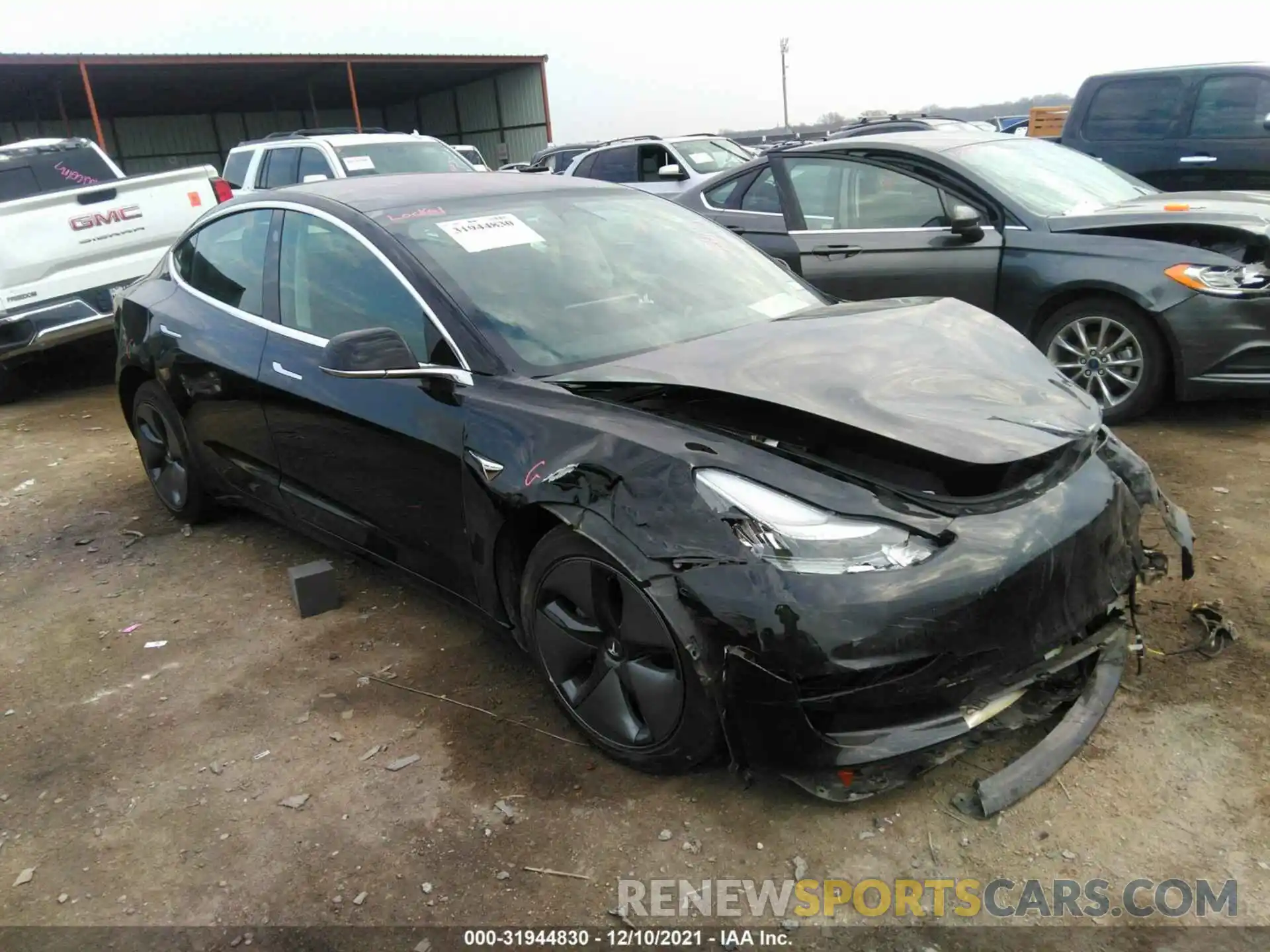 1 Photograph of a damaged car 5YJ3E1EA2KF325260 TESLA MODEL 3 2019