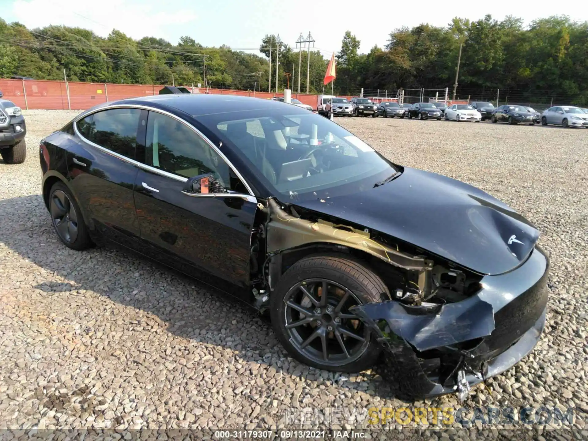 1 Photograph of a damaged car 5YJ3E1EA2KF331074 TESLA MODEL 3 2019