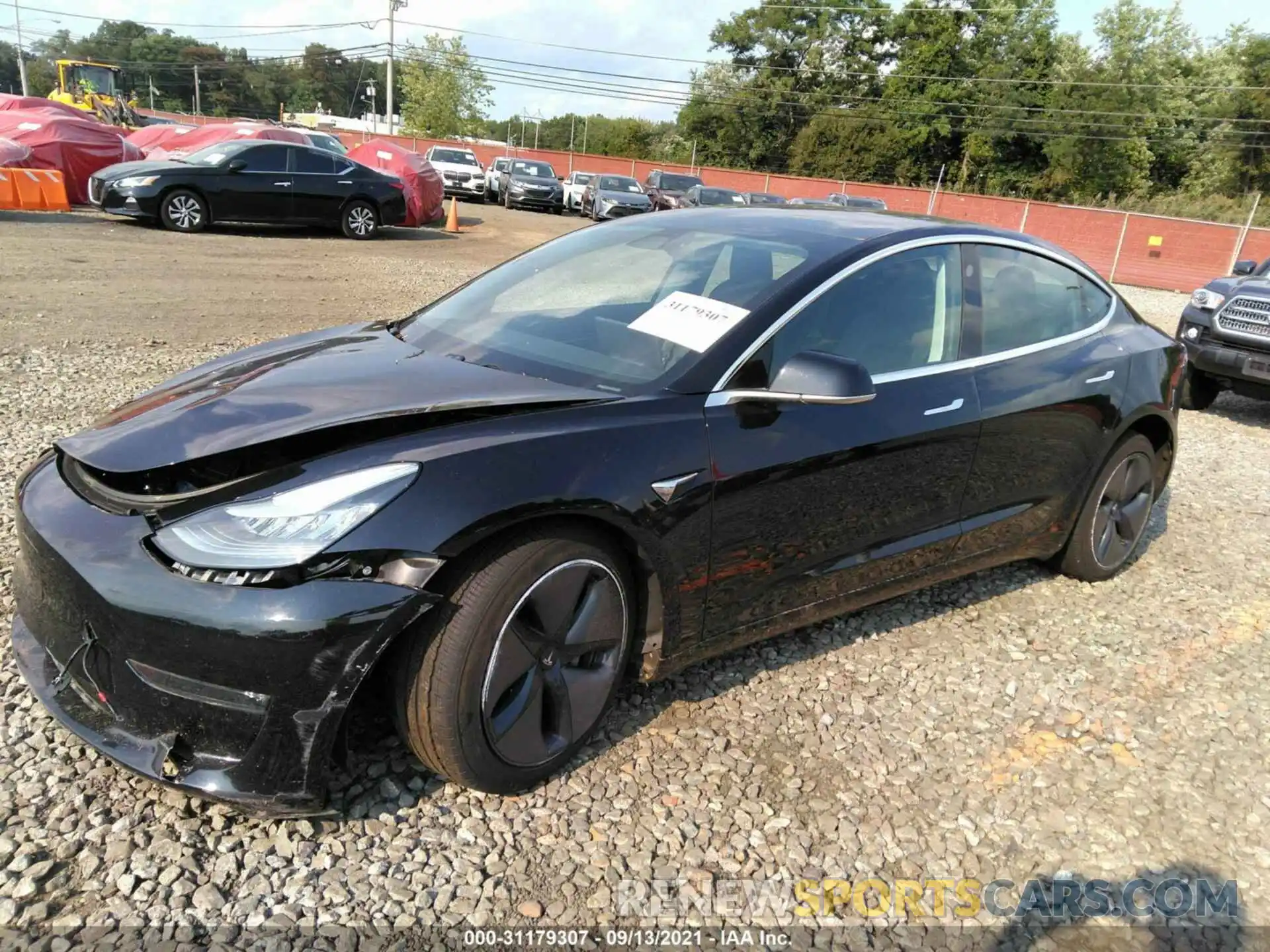 2 Photograph of a damaged car 5YJ3E1EA2KF331074 TESLA MODEL 3 2019