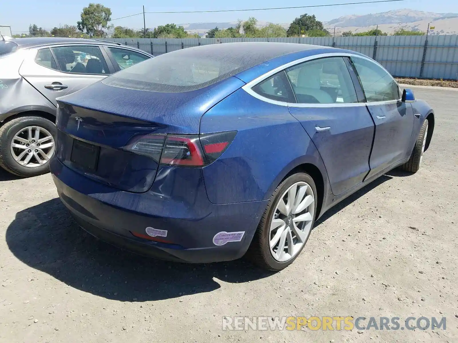 4 Photograph of a damaged car 5YJ3E1EA2KF332838 TESLA MODEL 3 2019