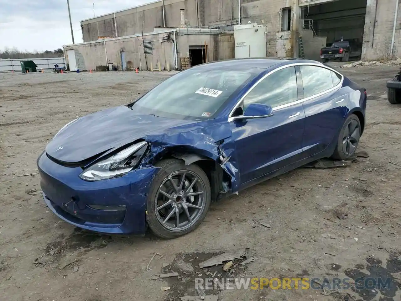 1 Photograph of a damaged car 5YJ3E1EA2KF344729 TESLA MODEL 3 2019