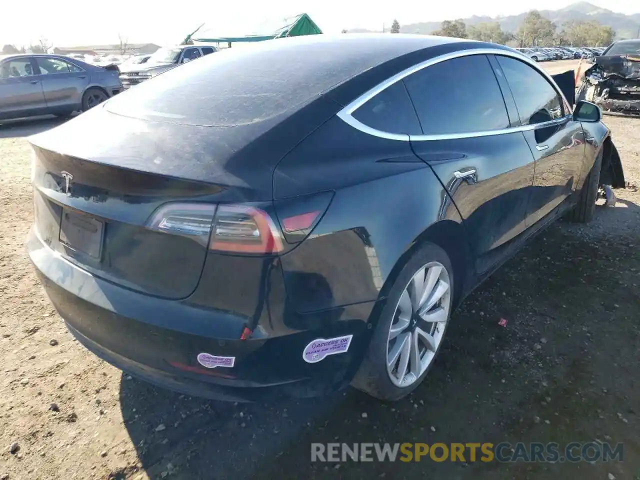 4 Фотография поврежденного автомобиля 5YJ3E1EA2KF357450 TESLA MODEL 3 2019