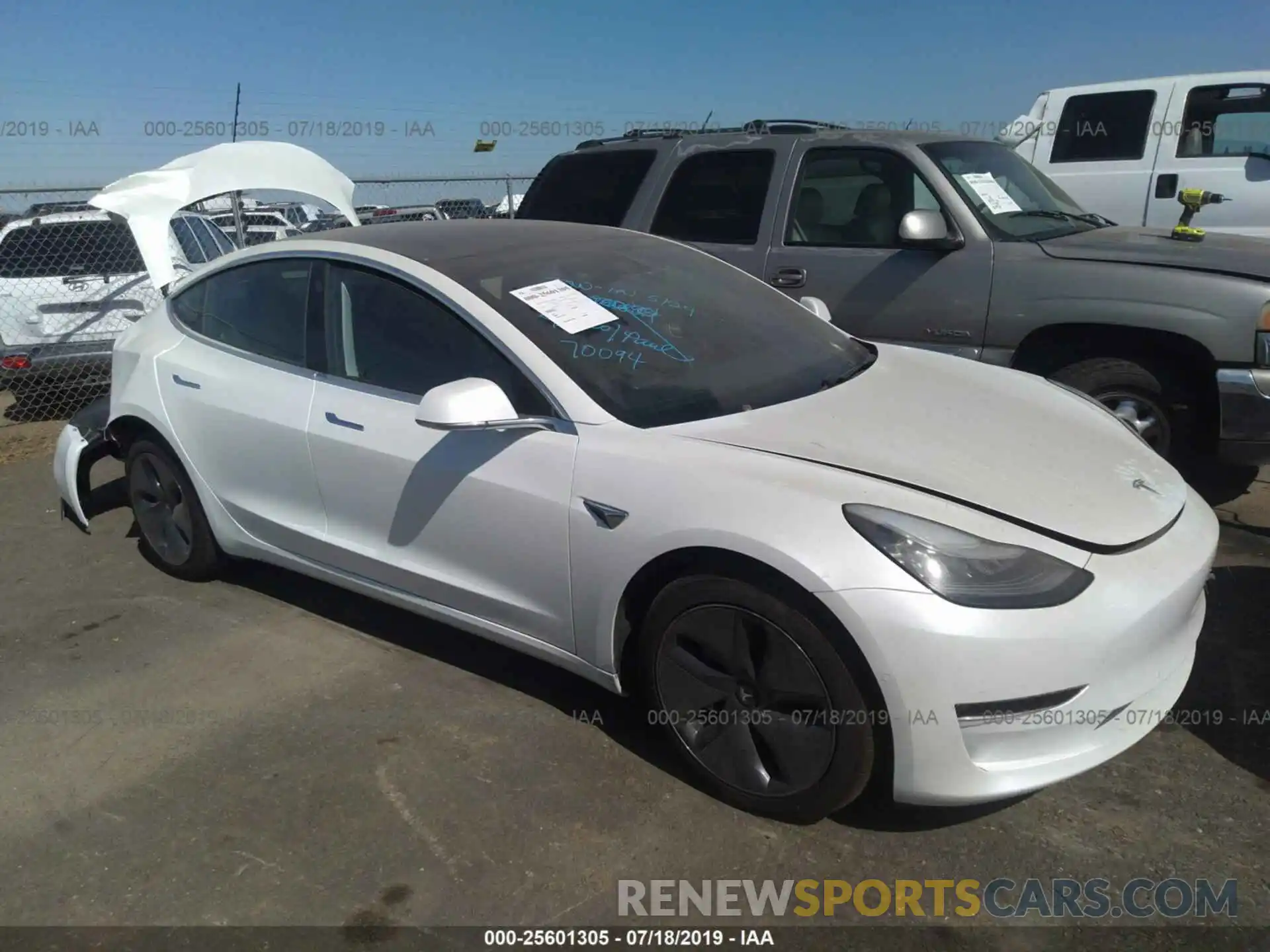 1 Фотография поврежденного автомобиля 5YJ3E1EA2KF362809 TESLA MODEL 3 2019