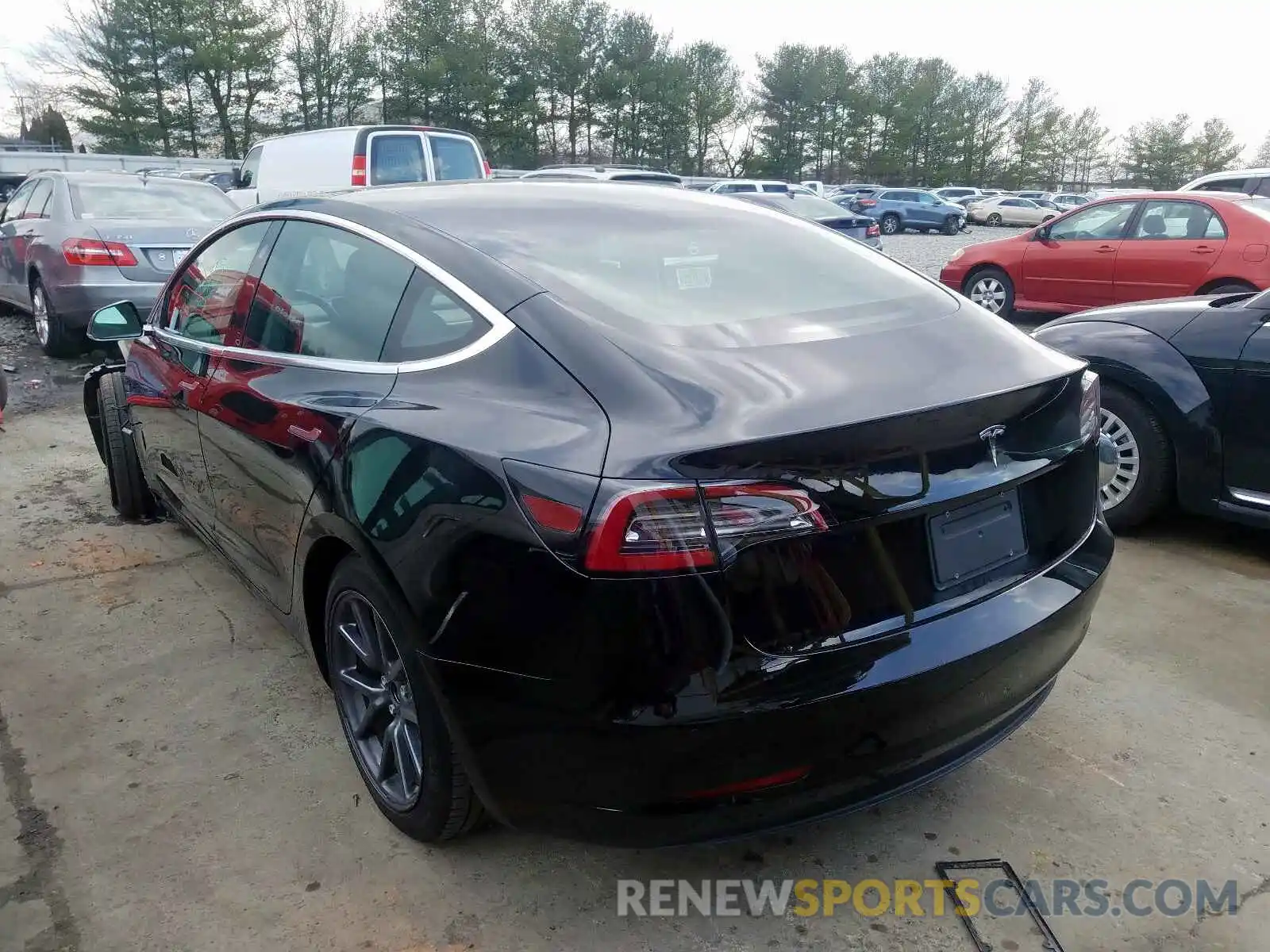 3 Photograph of a damaged car 5YJ3E1EA2KF395339 TESLA MODEL 3 2019