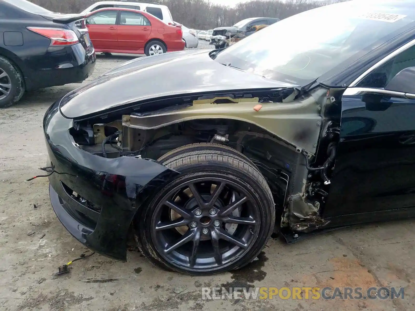 9 Photograph of a damaged car 5YJ3E1EA2KF395339 TESLA MODEL 3 2019