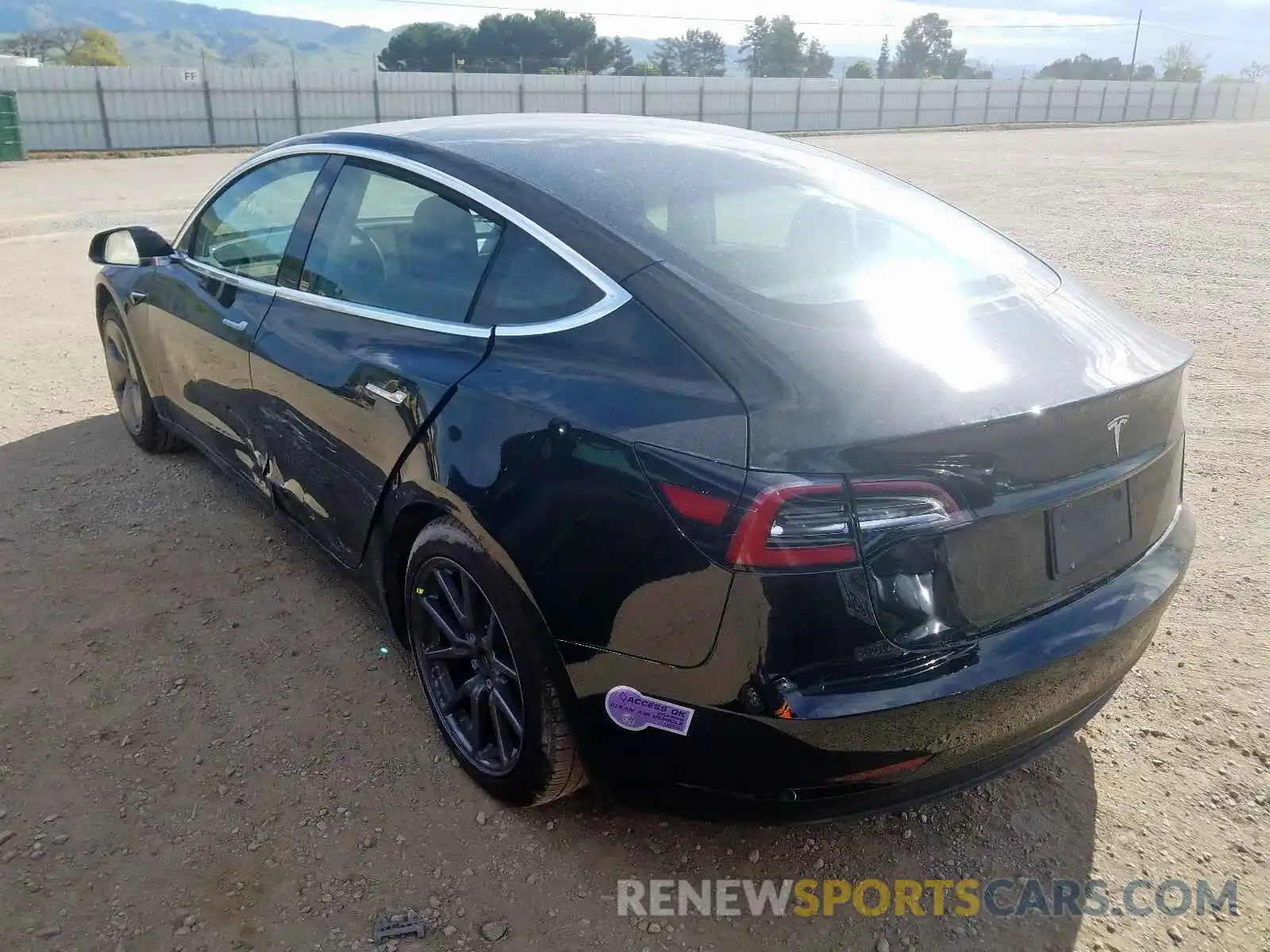 3 Photograph of a damaged car 5YJ3E1EA2KF397804 TESLA MODEL 3 2019