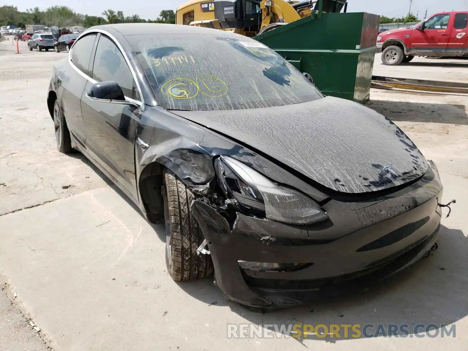 1 Photograph of a damaged car 5YJ3E1EA2KF399441 TESLA MODEL 3 2019