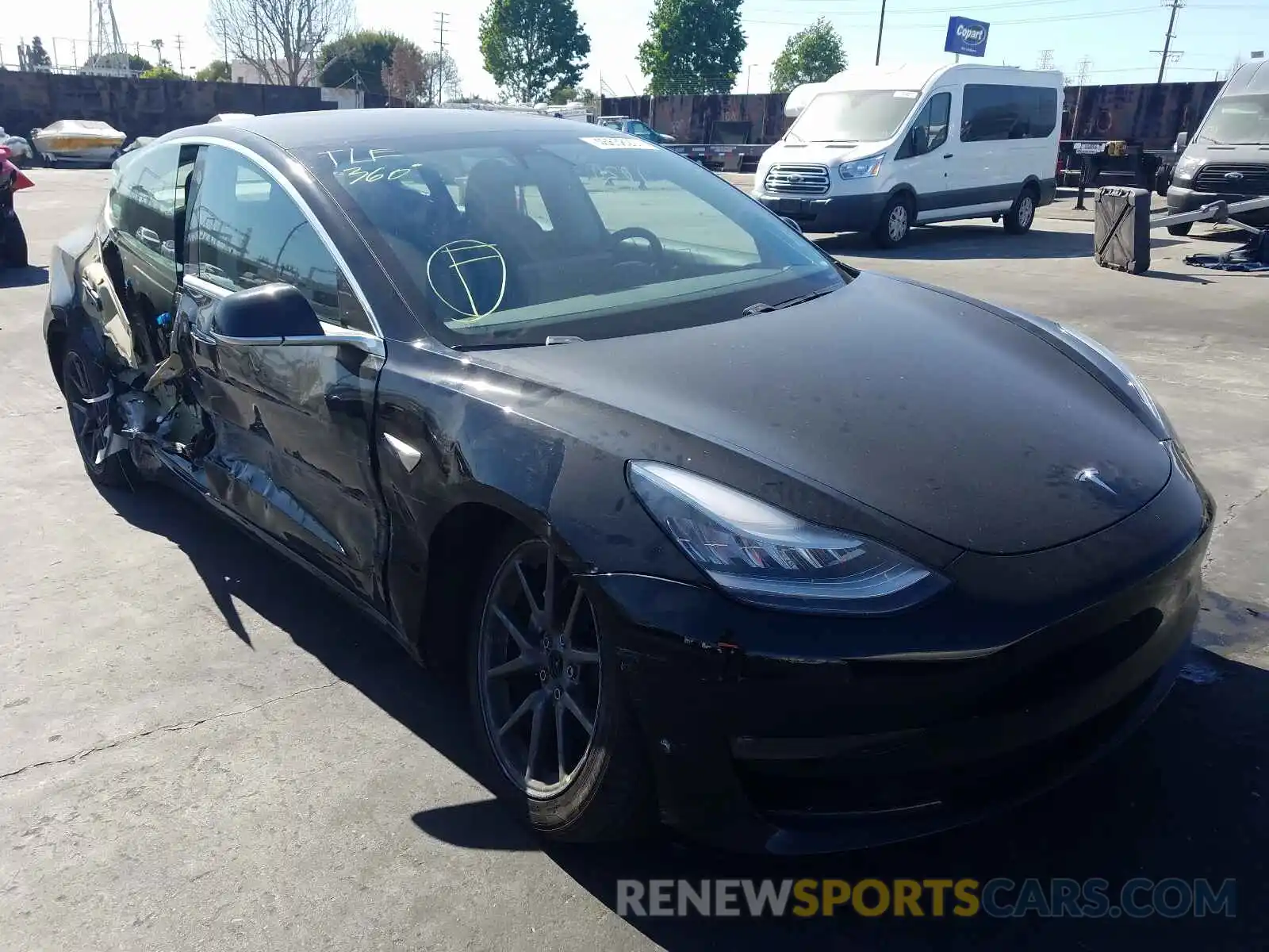 1 Фотография поврежденного автомобиля 5YJ3E1EA2KF399648 TESLA MODEL 3 2019