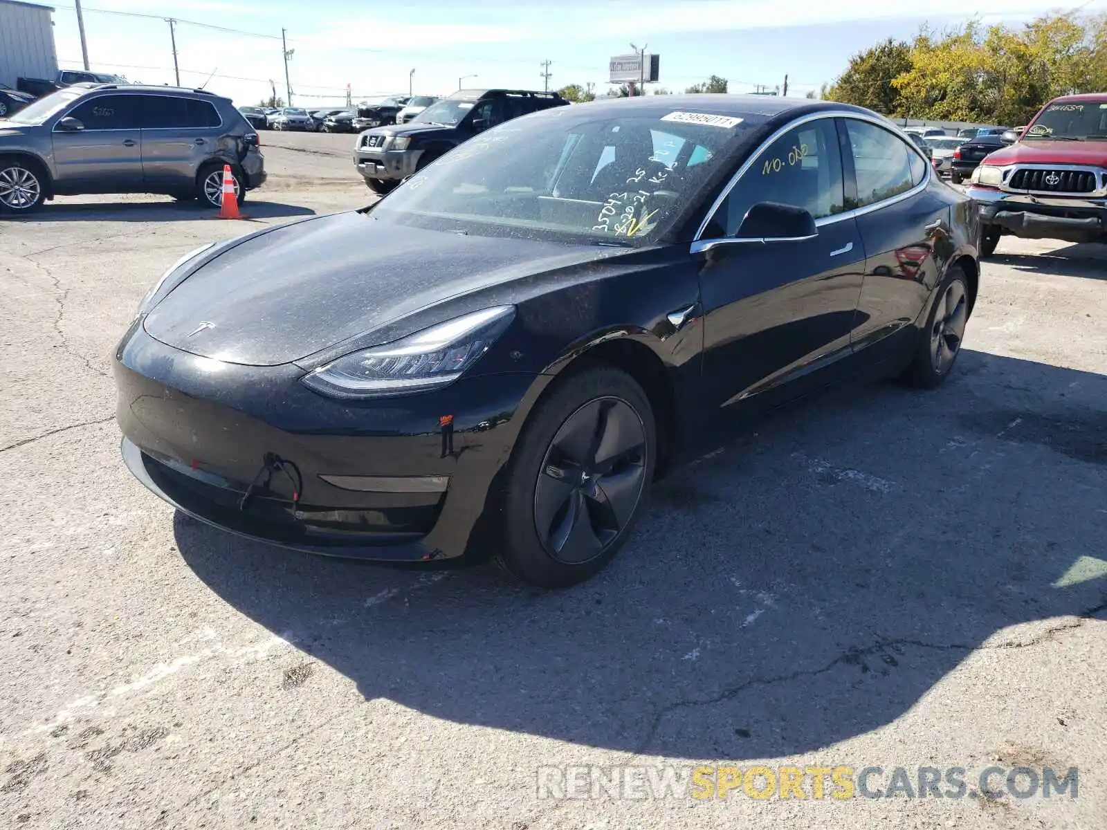 2 Фотография поврежденного автомобиля 5YJ3E1EA2KF399973 TESLA MODEL 3 2019