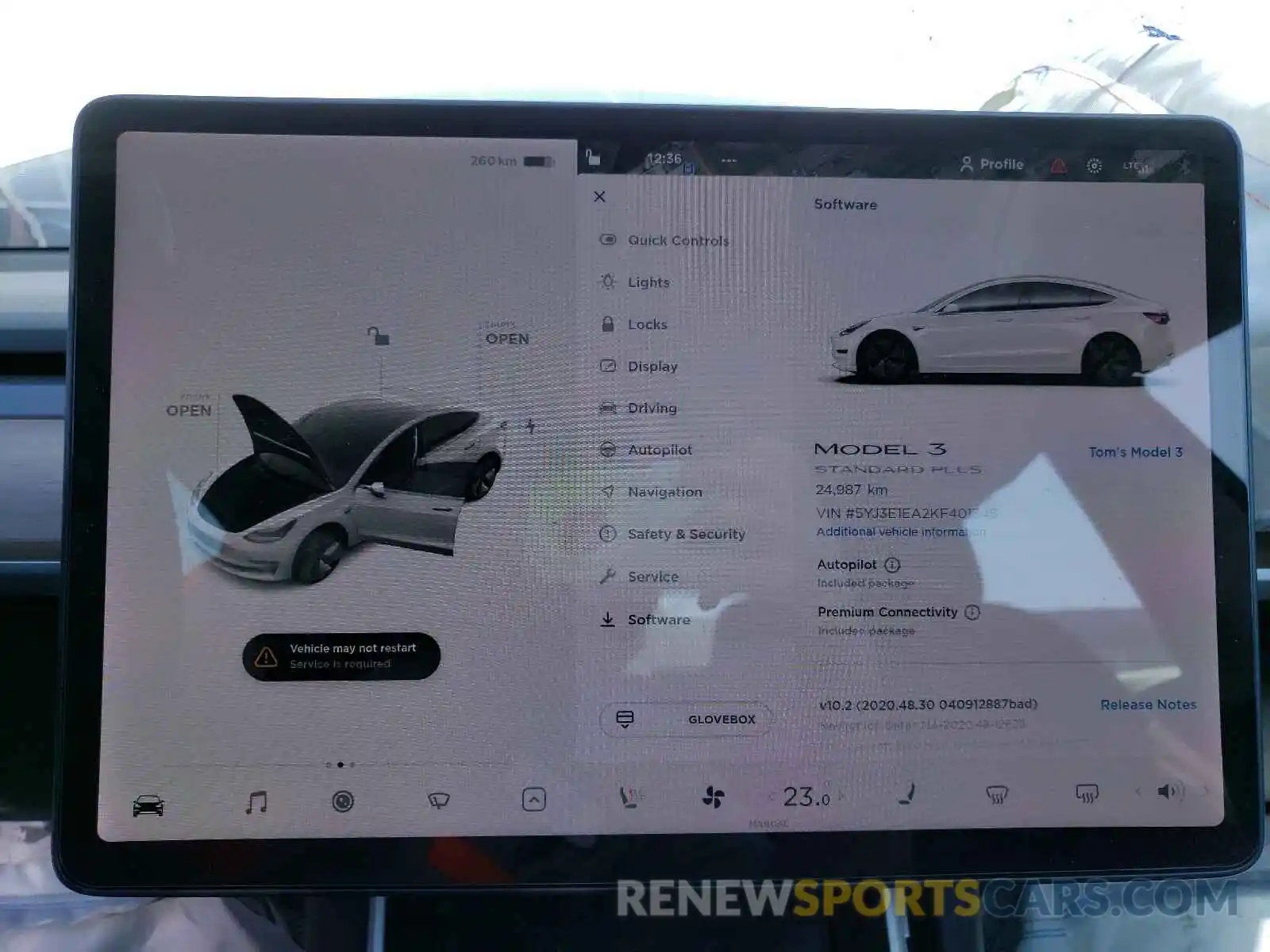 8 Photograph of a damaged car 5YJ3E1EA2KF401348 TESLA MODEL 3 2019