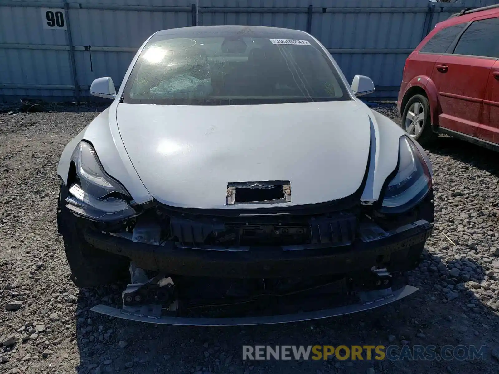 9 Photograph of a damaged car 5YJ3E1EA2KF401348 TESLA MODEL 3 2019