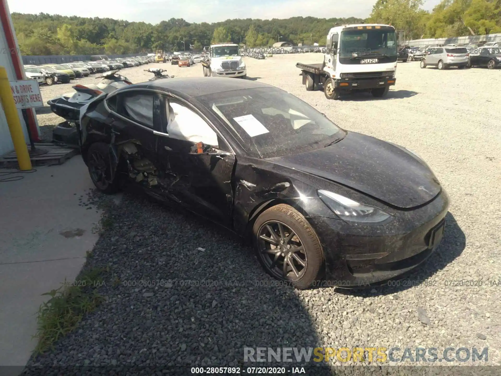 1 Photograph of a damaged car 5YJ3E1EA2KF409806 TESLA MODEL 3 2019