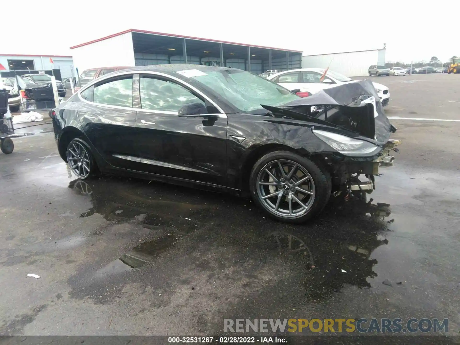 1 Photograph of a damaged car 5YJ3E1EA2KF410518 TESLA MODEL 3 2019