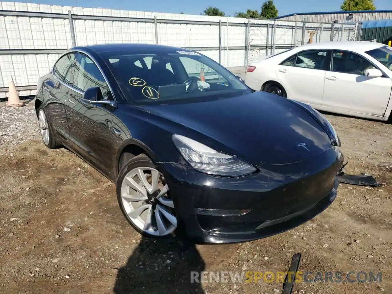 1 Фотография поврежденного автомобиля 5YJ3E1EA2KF412480 TESLA MODEL 3 2019