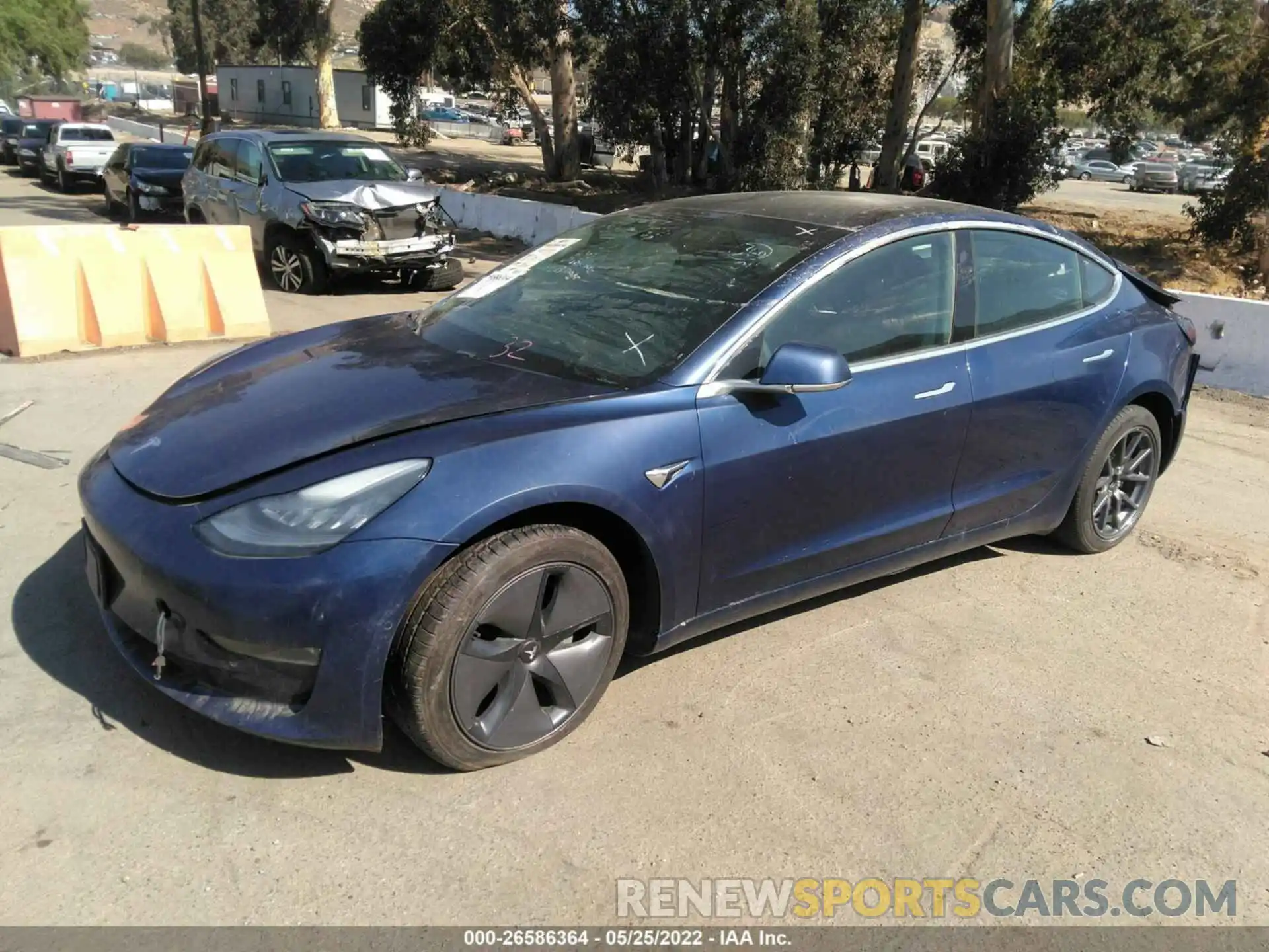 2 Photograph of a damaged car 5YJ3E1EA2KF416559 TESLA MODEL 3 2019