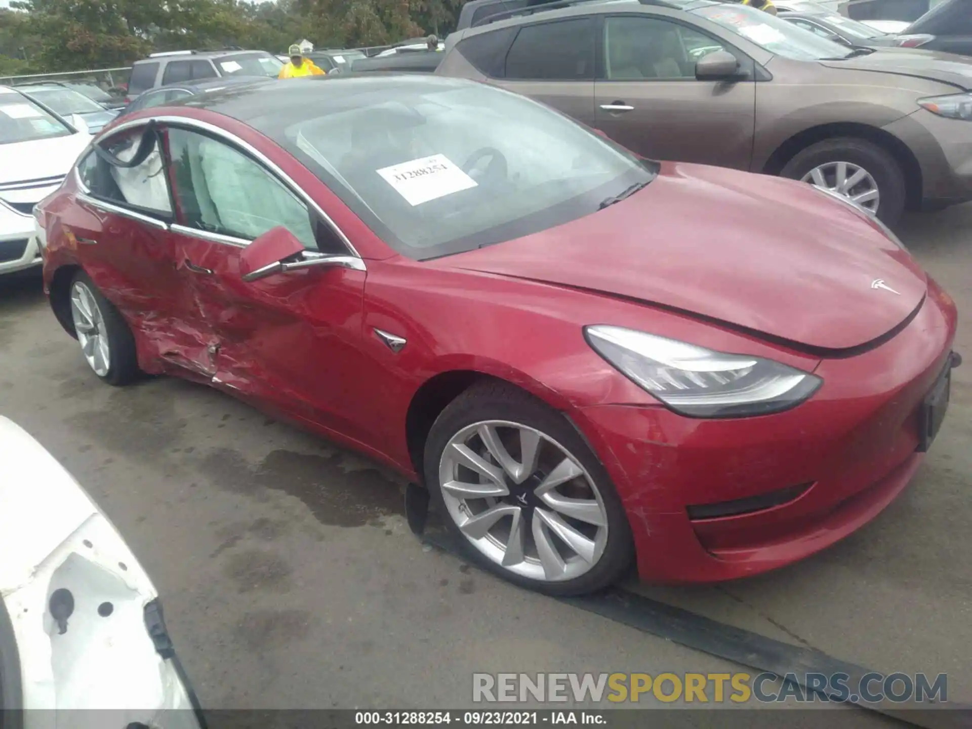 1 Photograph of a damaged car 5YJ3E1EA2KF417307 TESLA MODEL 3 2019