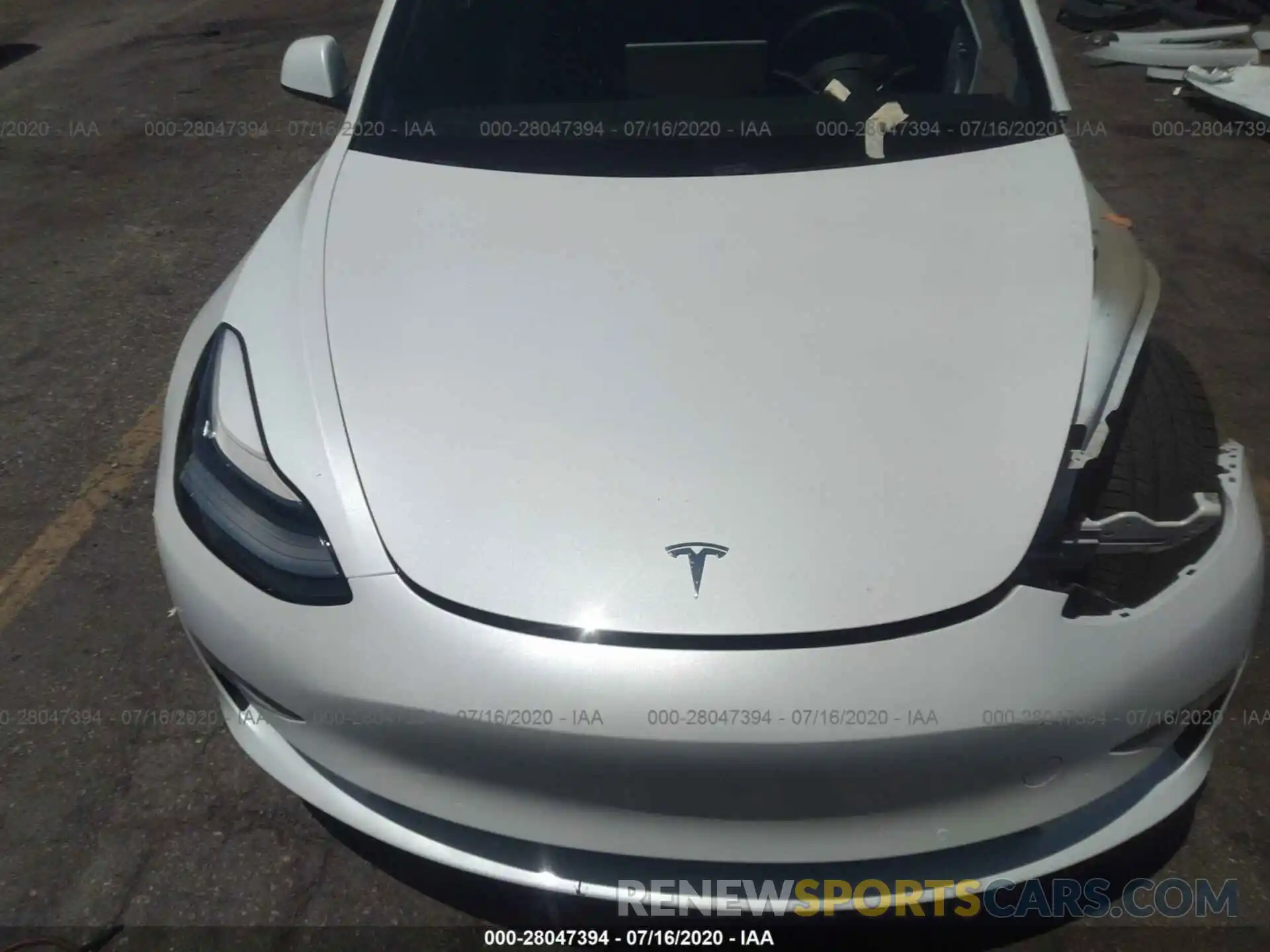 10 Photograph of a damaged car 5YJ3E1EA2KF419798 TESLA MODEL 3 2019