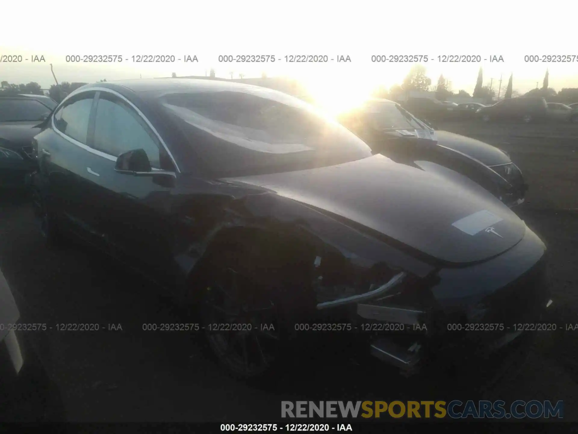 1 Photograph of a damaged car 5YJ3E1EA2KF421177 TESLA MODEL 3 2019