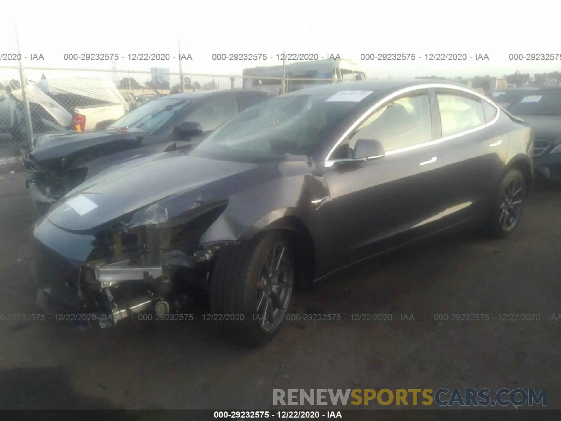 2 Photograph of a damaged car 5YJ3E1EA2KF421177 TESLA MODEL 3 2019