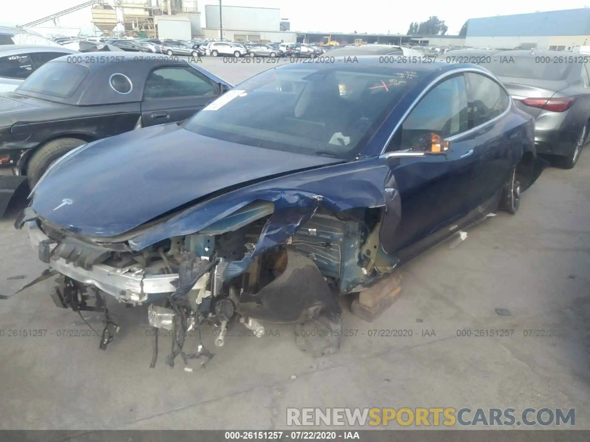 2 Photograph of a damaged car 5YJ3E1EA2KF427108 TESLA MODEL 3 2019