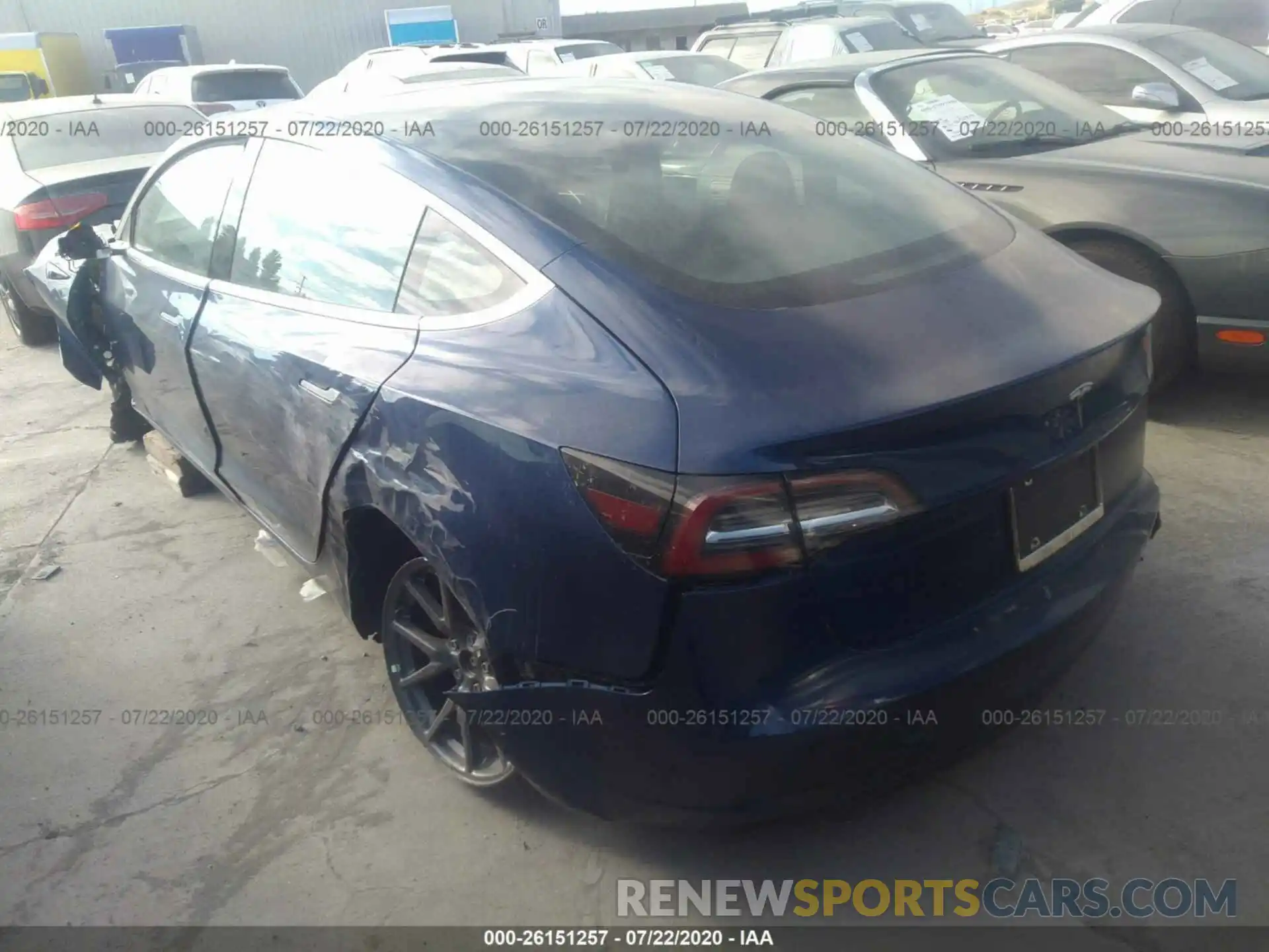 3 Photograph of a damaged car 5YJ3E1EA2KF427108 TESLA MODEL 3 2019