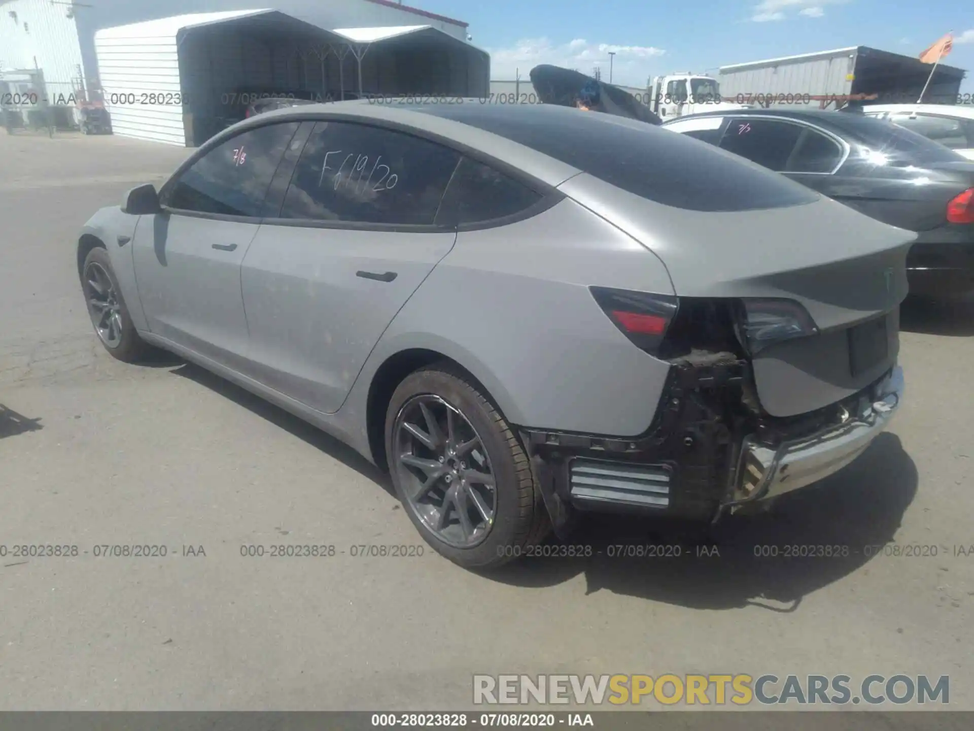 3 Photograph of a damaged car 5YJ3E1EA2KF434317 TESLA MODEL 3 2019