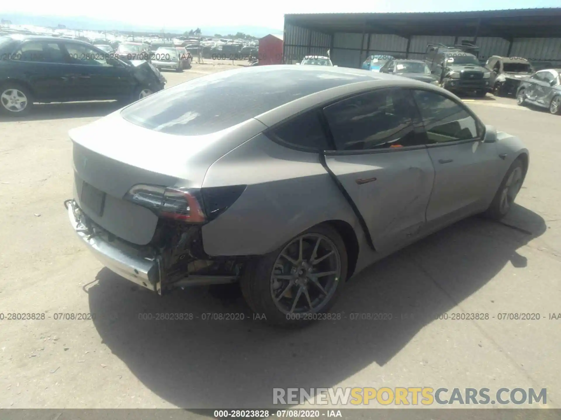 4 Photograph of a damaged car 5YJ3E1EA2KF434317 TESLA MODEL 3 2019