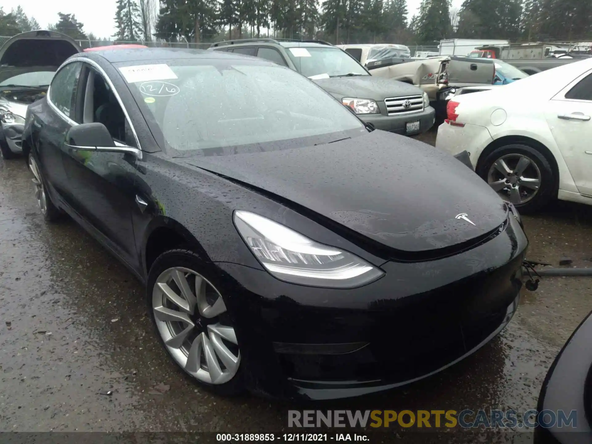 1 Photograph of a damaged car 5YJ3E1EA2KF434575 TESLA MODEL 3 2019