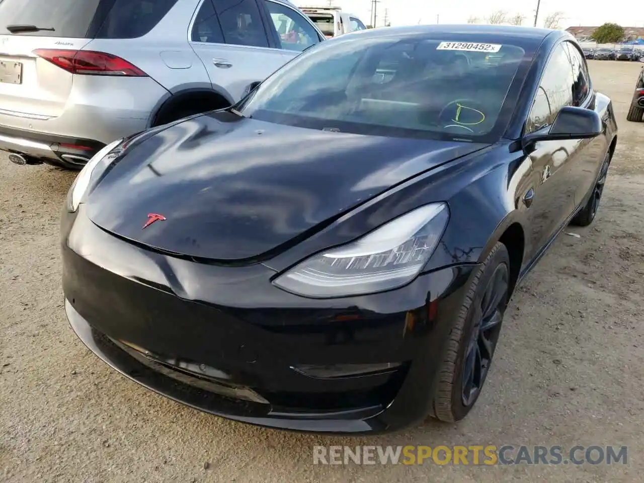 2 Photograph of a damaged car 5YJ3E1EA2KF446578 TESLA MODEL 3 2019