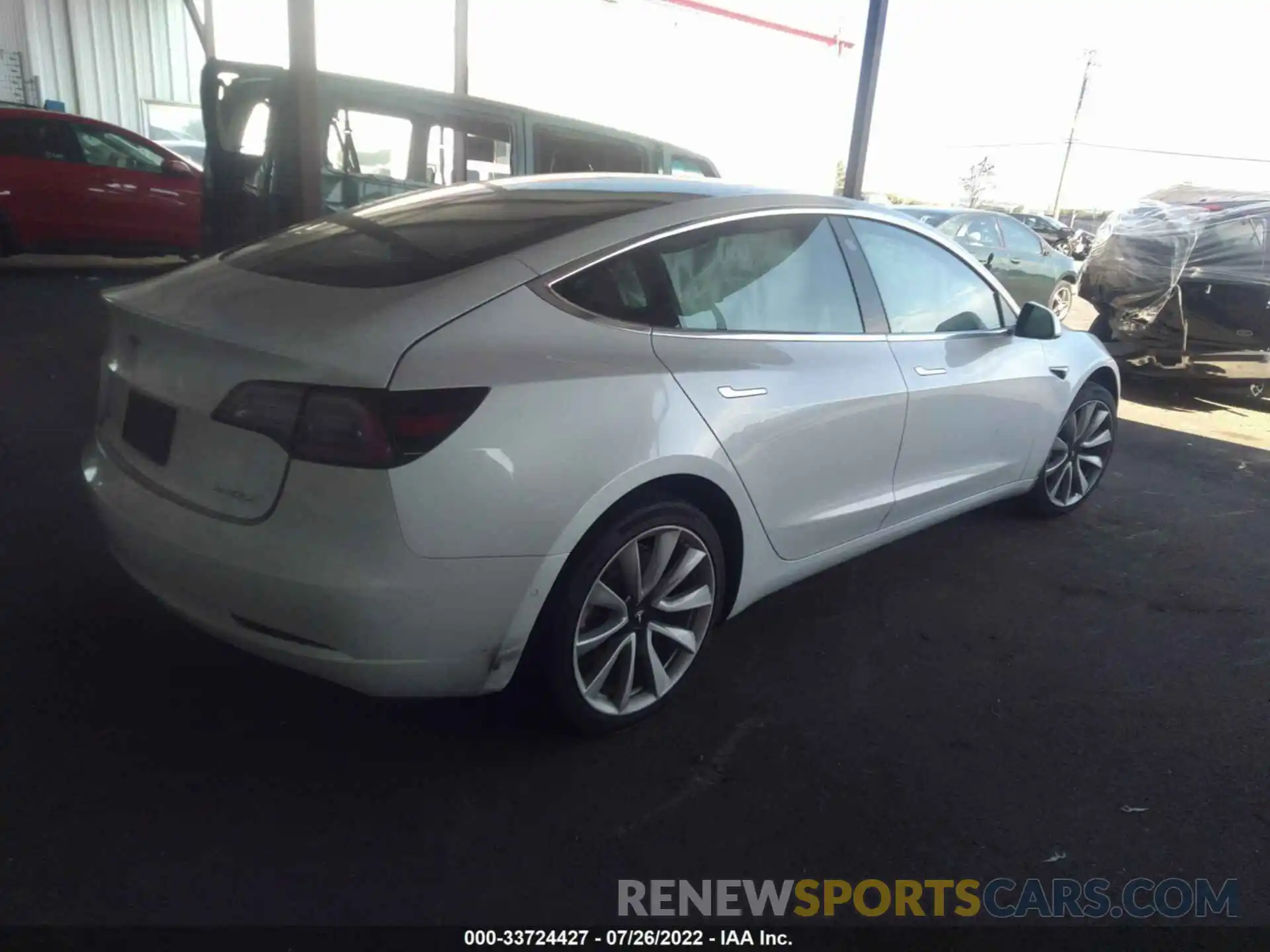 4 Фотография поврежденного автомобиля 5YJ3E1EA2KF446659 TESLA MODEL 3 2019