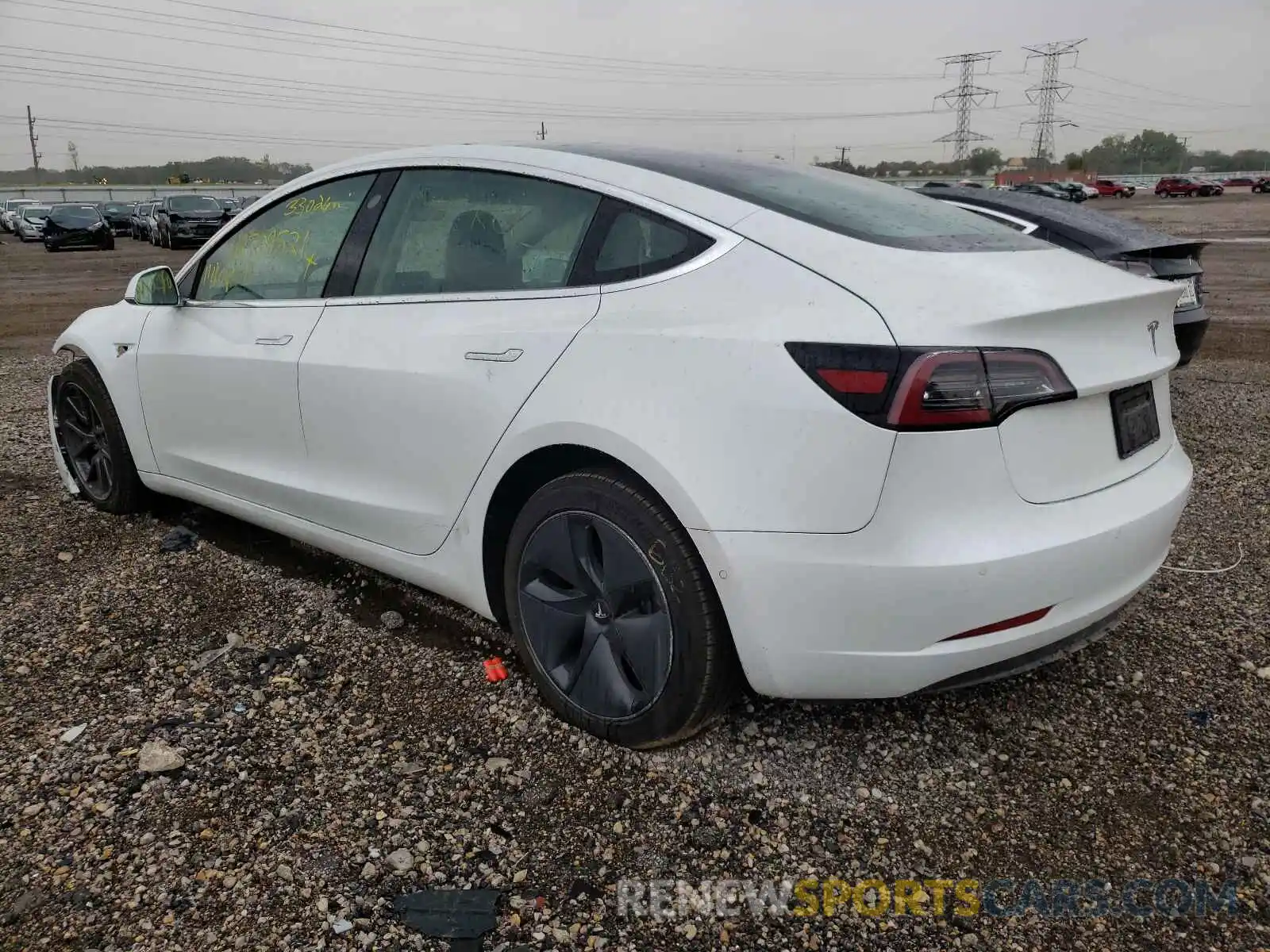 3 Photograph of a damaged car 5YJ3E1EA2KF447973 TESLA MODEL 3 2019