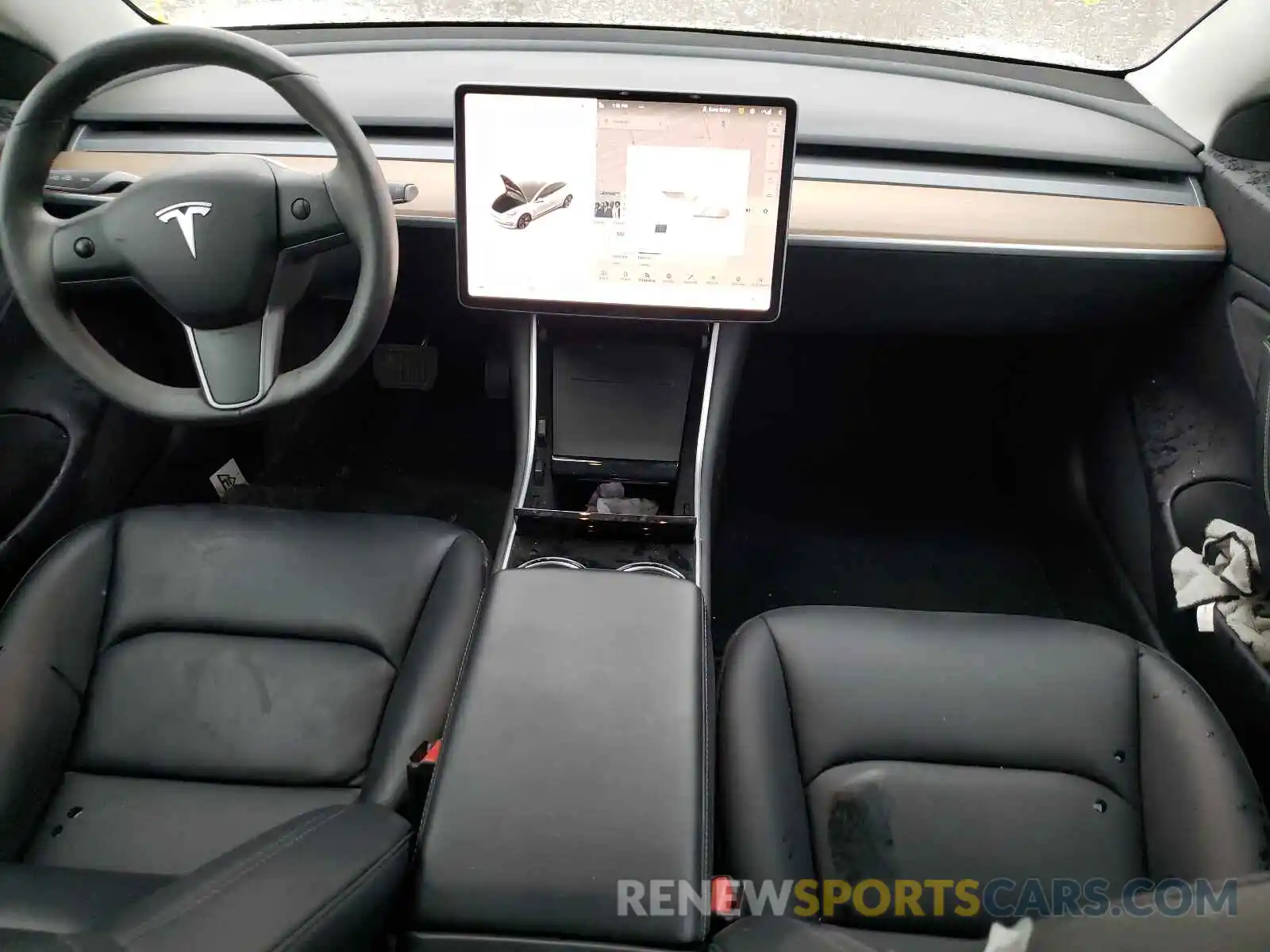 9 Photograph of a damaged car 5YJ3E1EA2KF447973 TESLA MODEL 3 2019