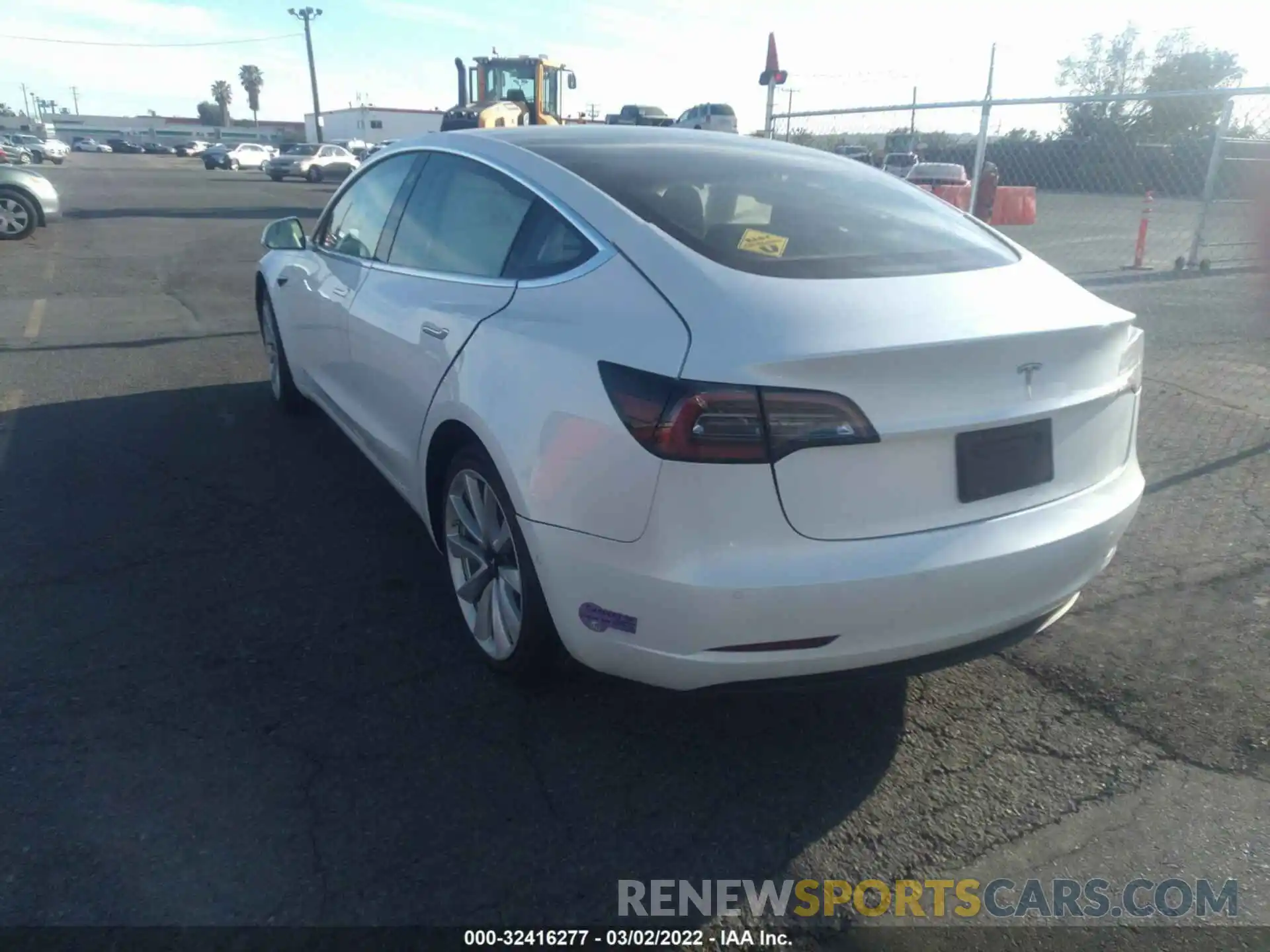 3 Photograph of a damaged car 5YJ3E1EA2KF476454 TESLA MODEL 3 2019