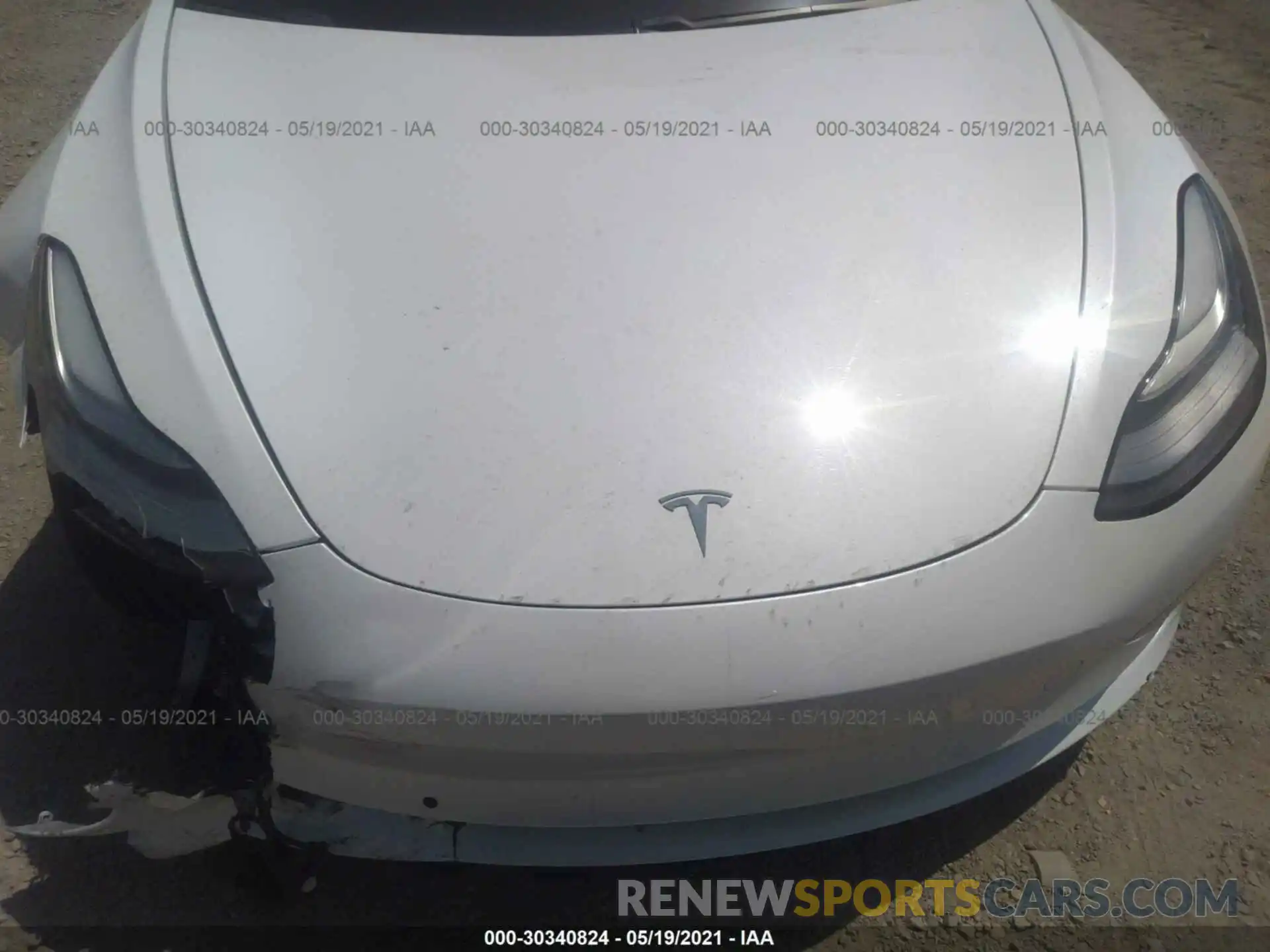 10 Photograph of a damaged car 5YJ3E1EA2KF482495 TESLA MODEL 3 2019