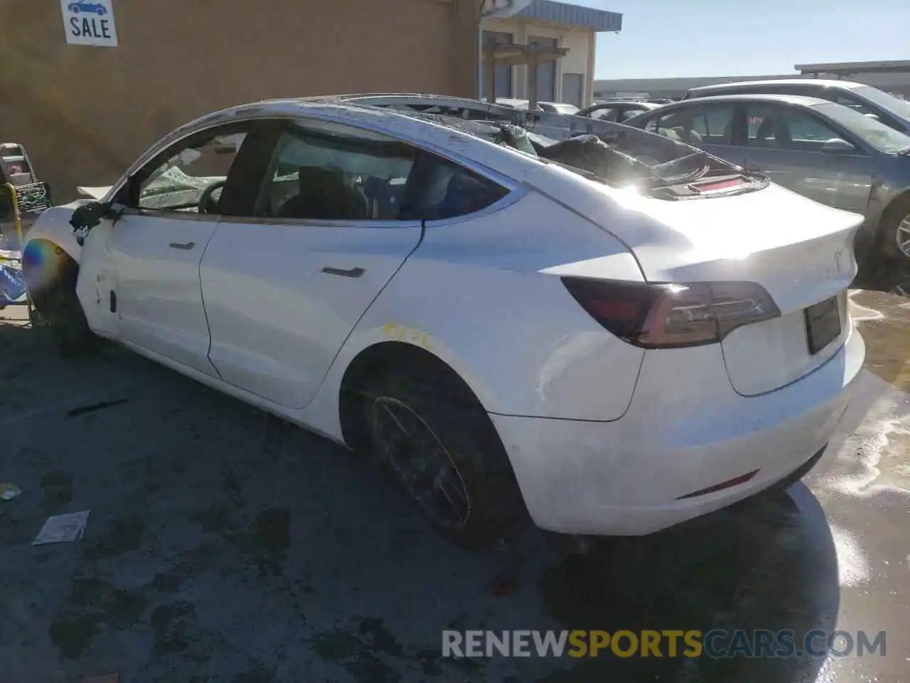 3 Photograph of a damaged car 5YJ3E1EA2KF485266 TESLA MODEL 3 2019