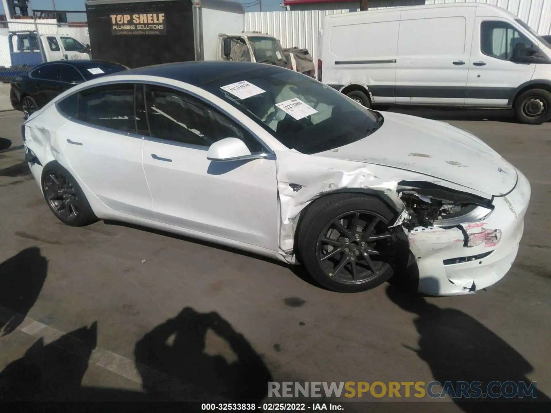 1 Photograph of a damaged car 5YJ3E1EA2KF485817 TESLA MODEL 3 2019