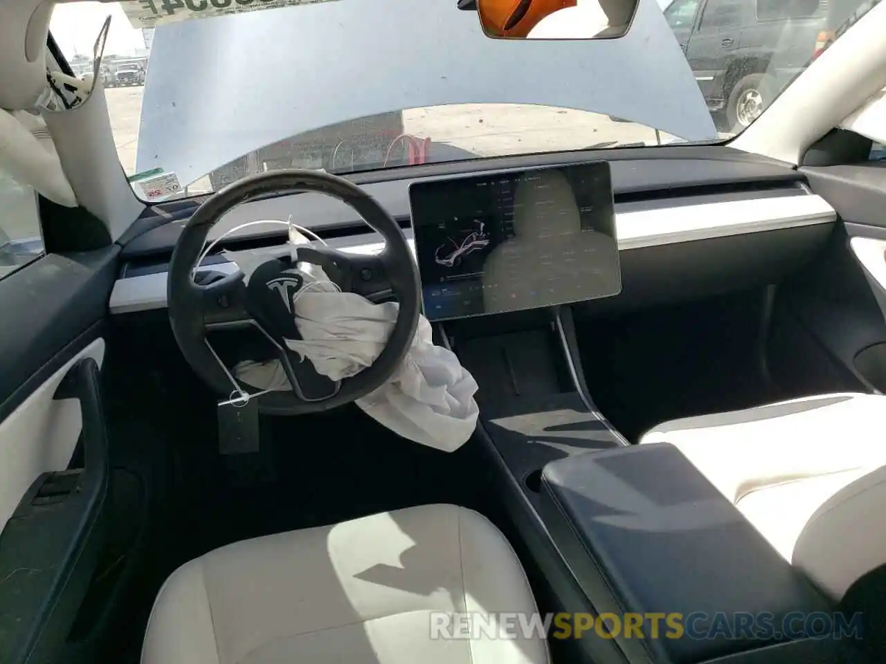 8 Photograph of a damaged car 5YJ3E1EA2KF486904 TESLA MODEL 3 2019