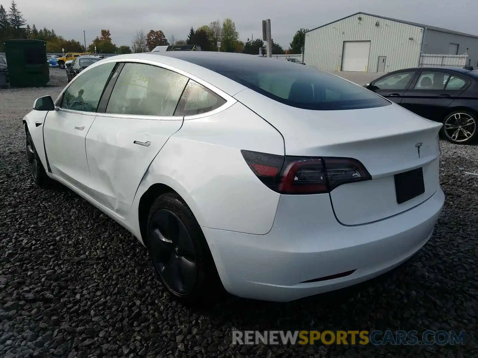 3 Photograph of a damaged car 5YJ3E1EA2KF487714 TESLA MODEL 3 2019